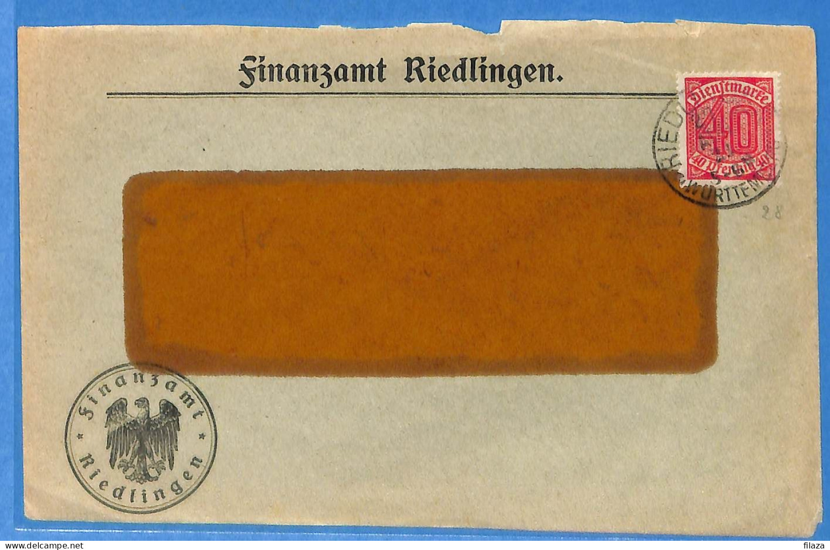 Allemagne Reich 1921 - Lettre De Riedlingen - G32924 - Cartas & Documentos