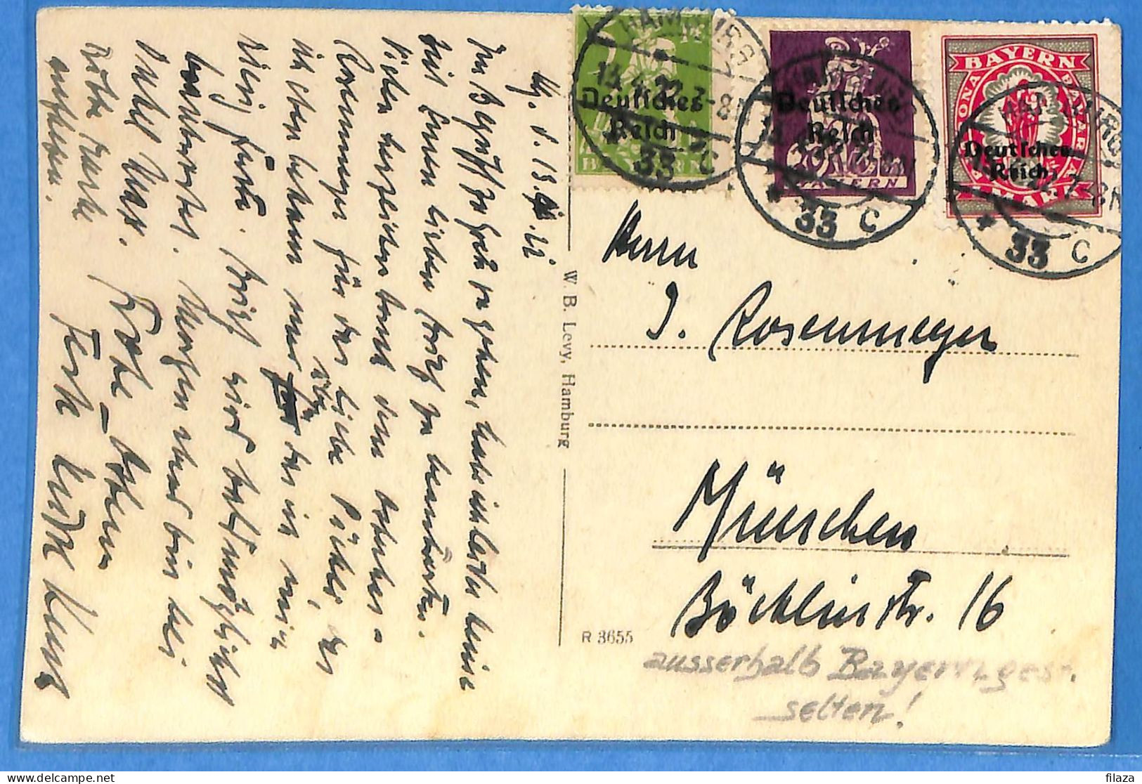 Allemagne Reich 1922 - Carte Postale De Hamburg - G32895 - Covers & Documents