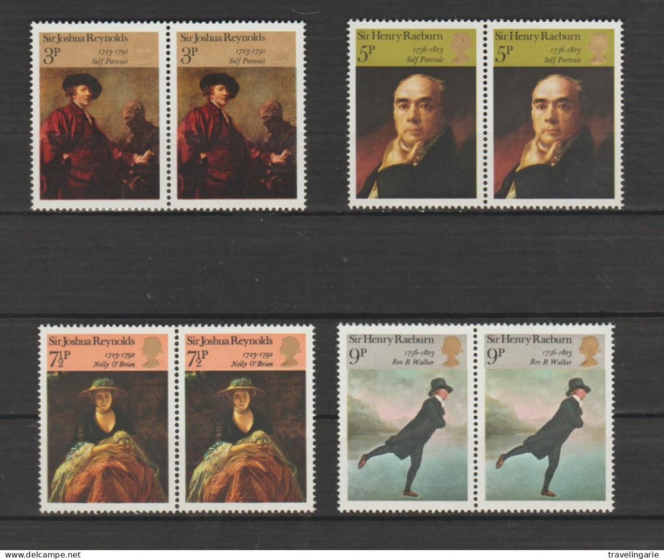 Great Britain 1973 British Paintings Pairs MNH ** - Sonstige & Ohne Zuordnung