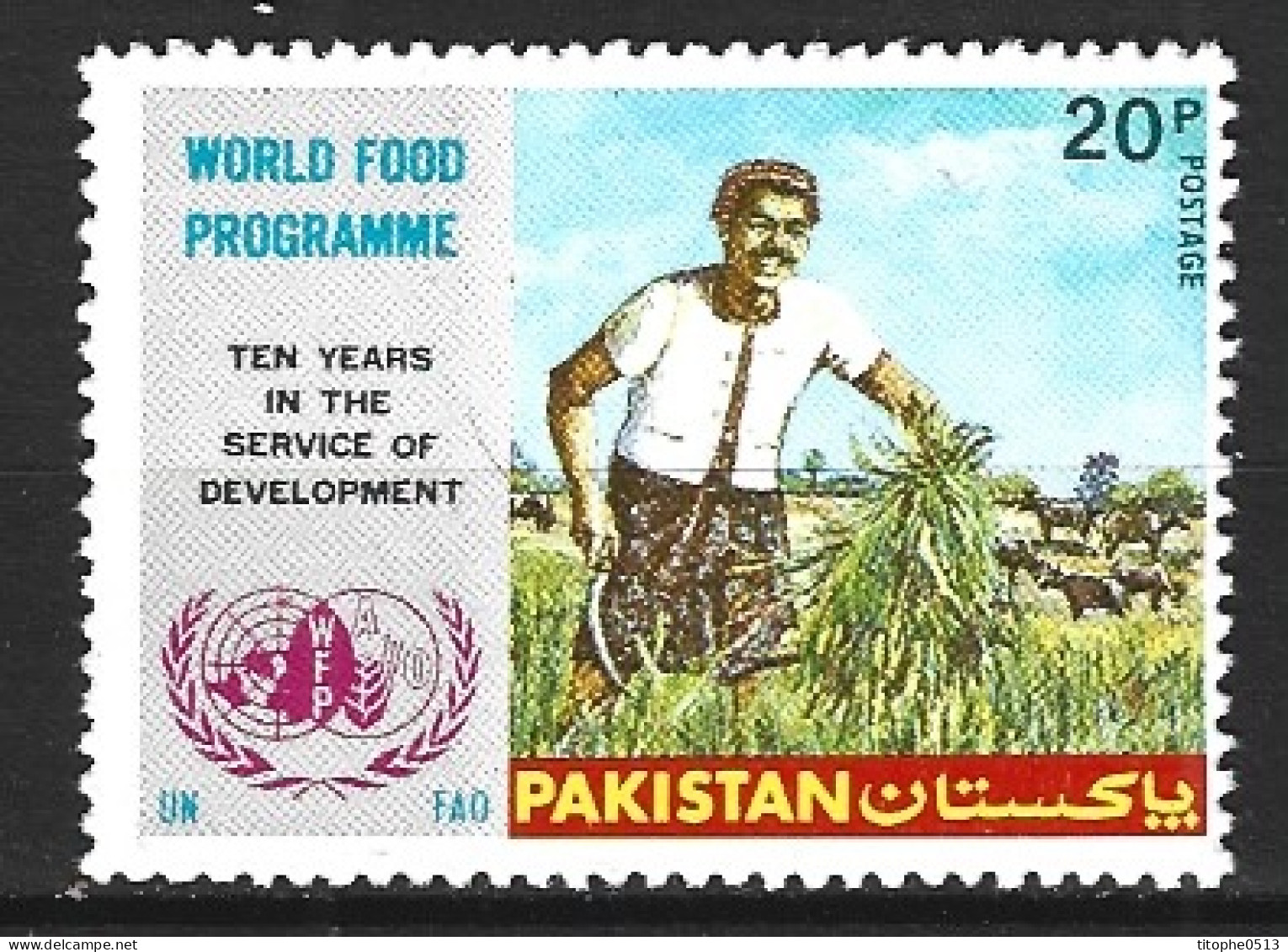 PAKISTAN. N°374 De 1975. Programme Alimentaire Mondial. - Alimentation