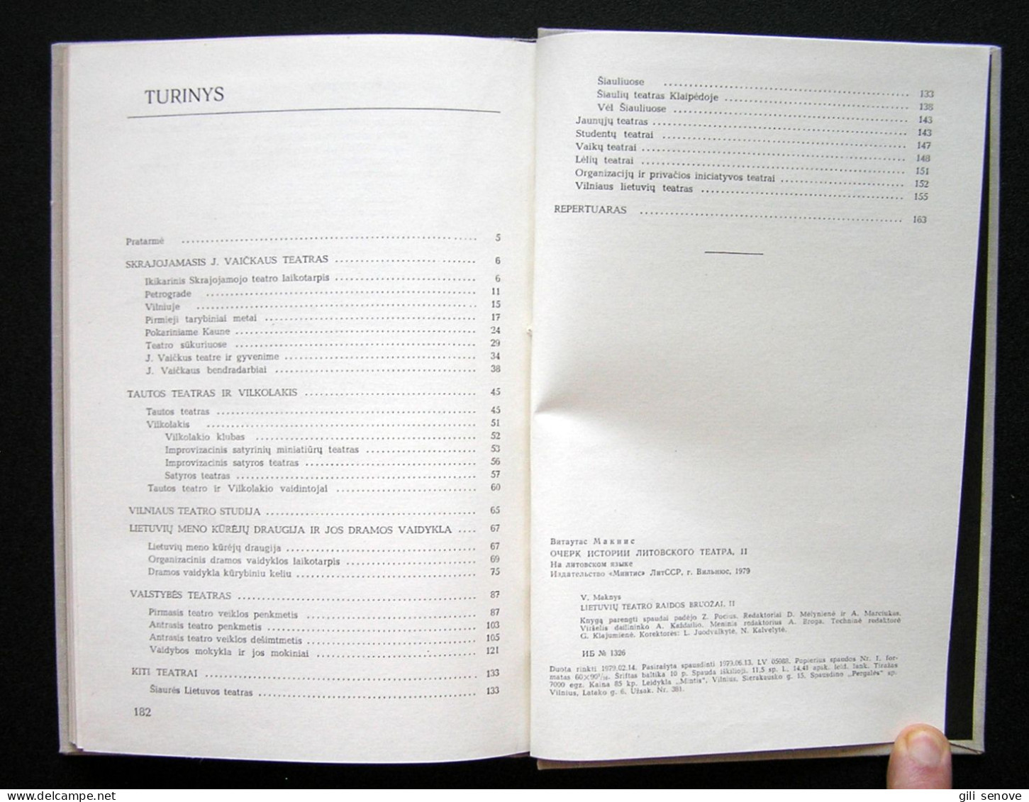 Lithuanian Book / Lietuvių Teatro Raidos Bruožai (1I Tomas) By Maknys 1979 - Cultural