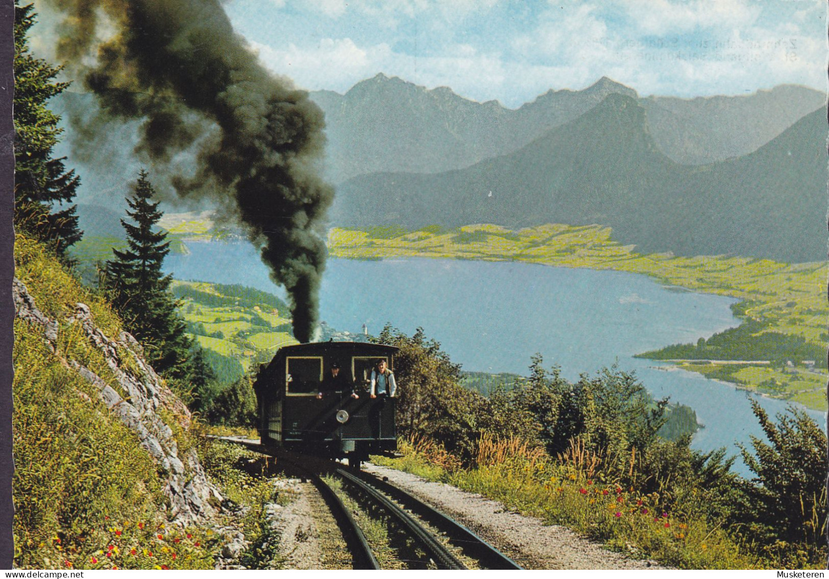 Austria PPC Zahnradbahn Zum Schafberg St. Wolfgang Salzkammergut (Red Cds.) Ferienparadies St. Wolfgang Am See (2 Scans) - St. Wolfgang