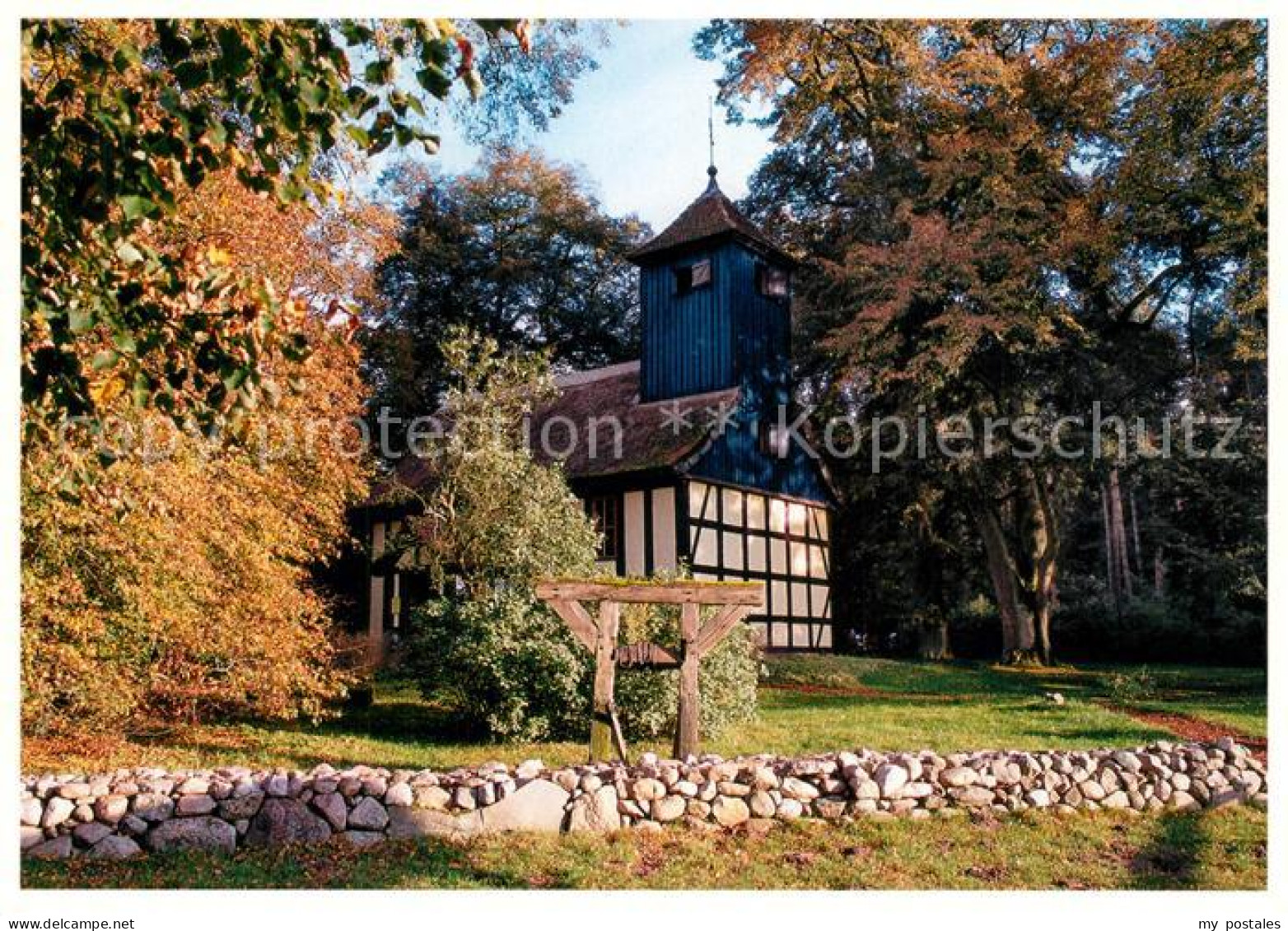 73265988 Alt Placht Kirchlein Im Gruenen Herbststimmung Alt Placht - Templin