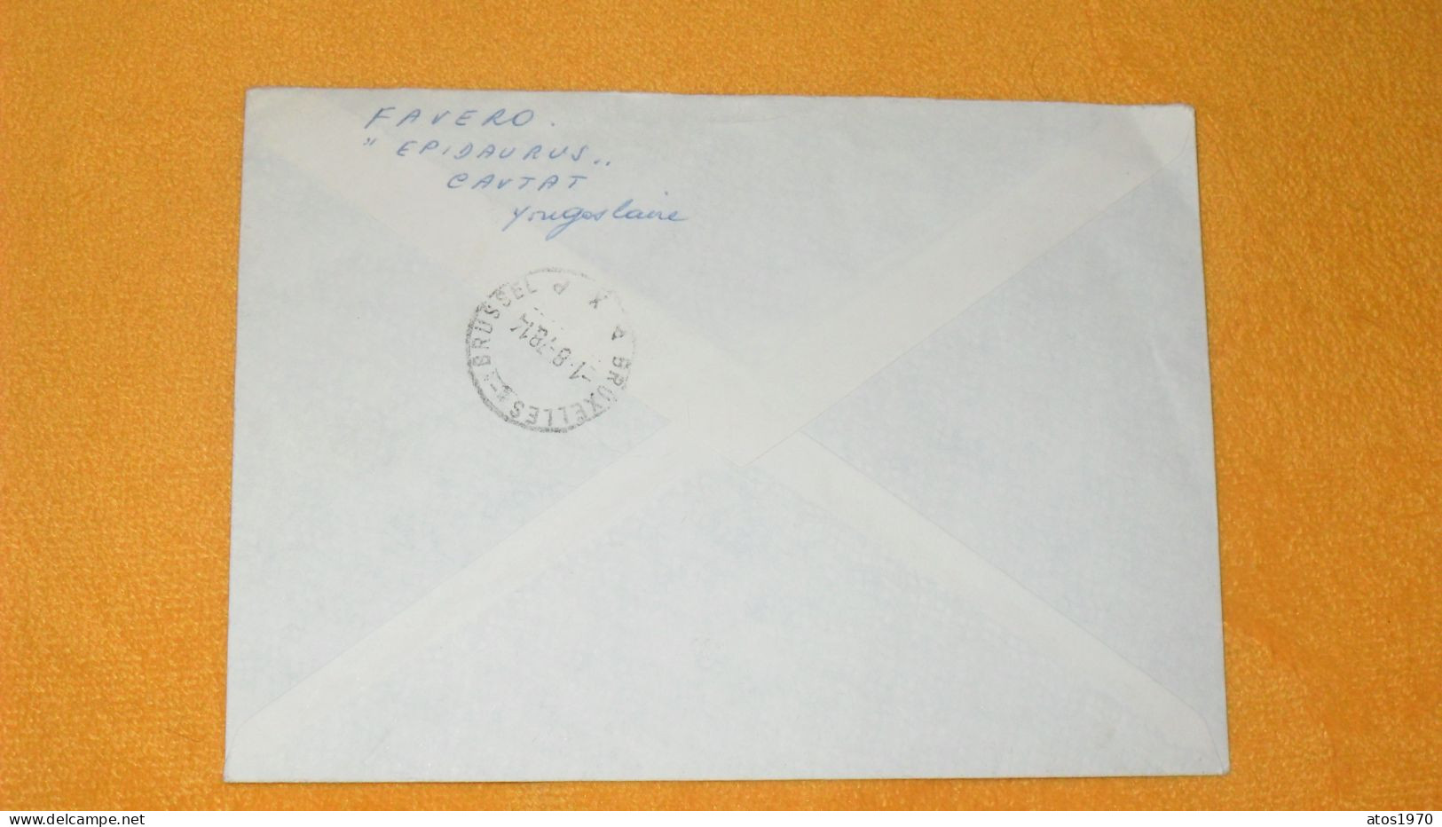 ENVELOPPE  DE 1978../ RECOMMANDE R N° 8103 50101 DUBROVNIK 1..CACHETS DUBROVNIK POUR DINANT BELGIQUE + TIMBRES X5 - Briefe U. Dokumente