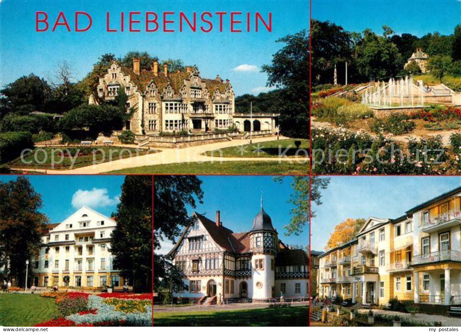 73265960 Bad Liebenstein Schloss Altenstein Rosengarten Kurhaus Postamt Haus Olg - Bad Liebenstein