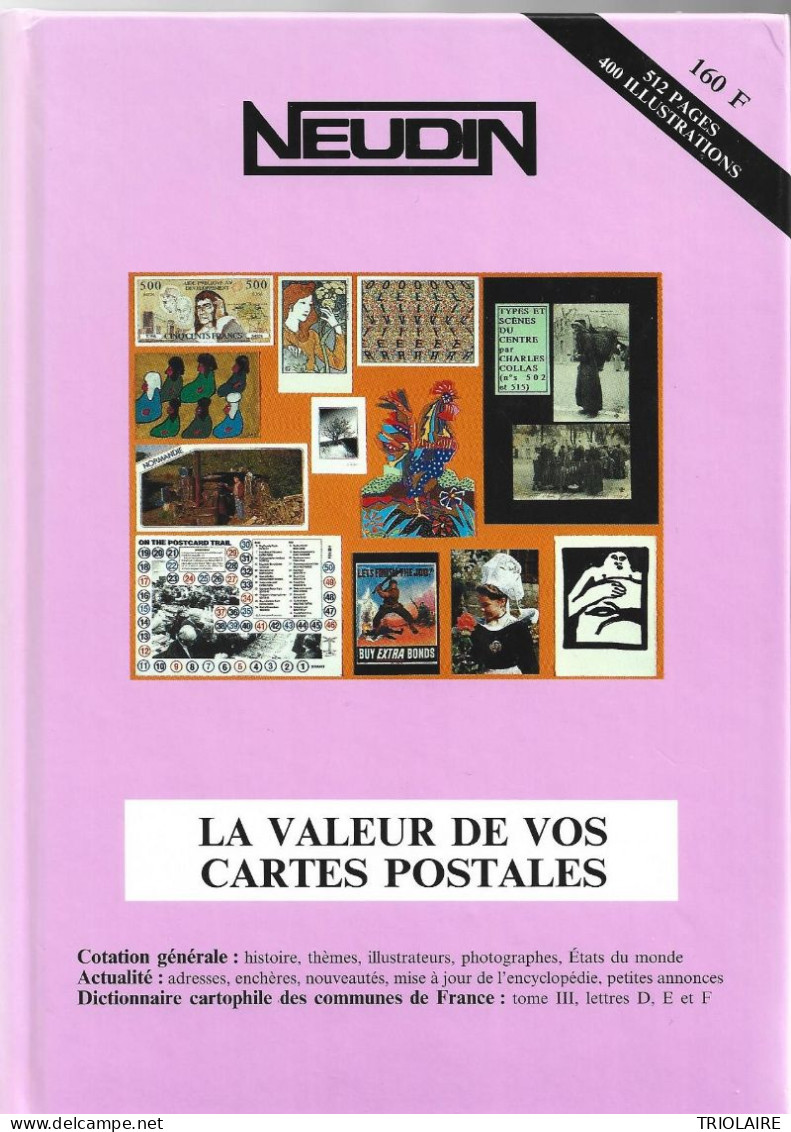 LOT DE 4 ANNUAIRES CARTES POSTALES NEUDIN 1994 1995 1996 1997 ETAT SUP - Paquete De Libros