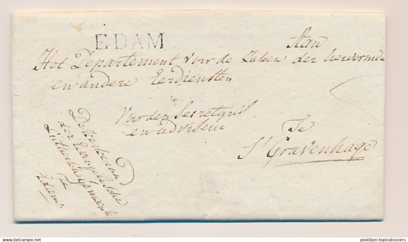 EDAM - S Gravenhage 1818 - ...-1852 Prephilately
