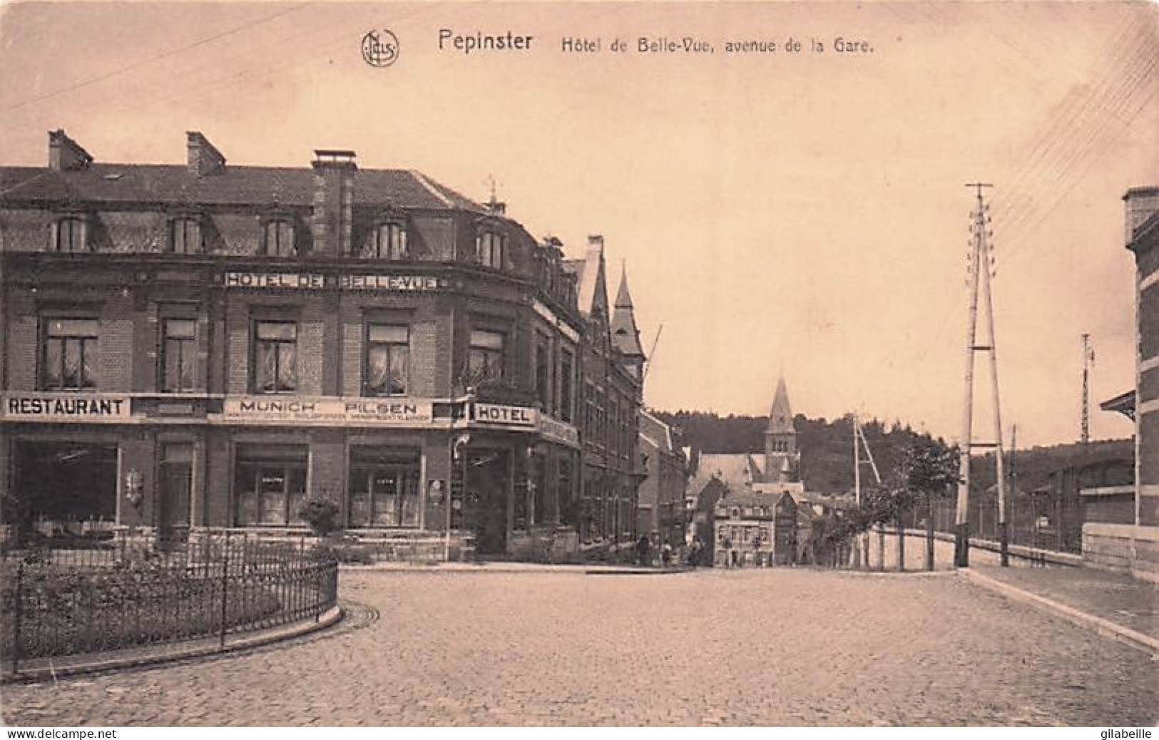 PEPINSTER -   Hotel De Belle Vue - Avenue De La Gare - 1920 - Pepinster