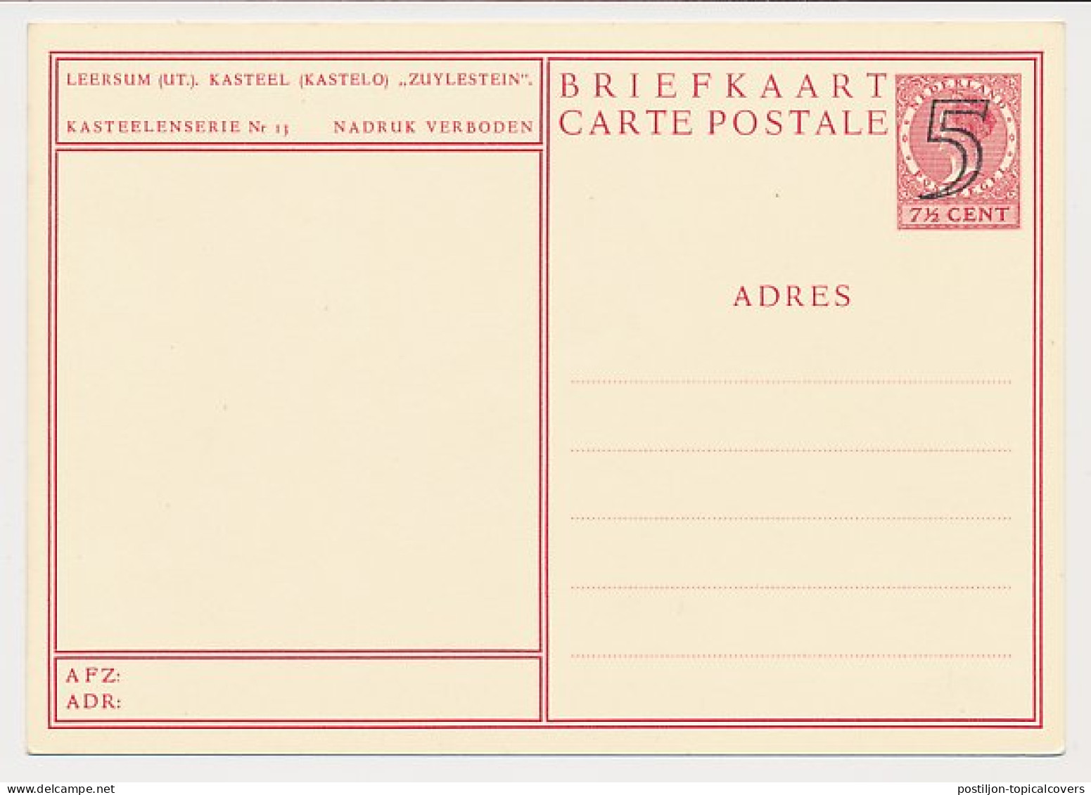 Briefkaart G. 286 M - Entiers Postaux