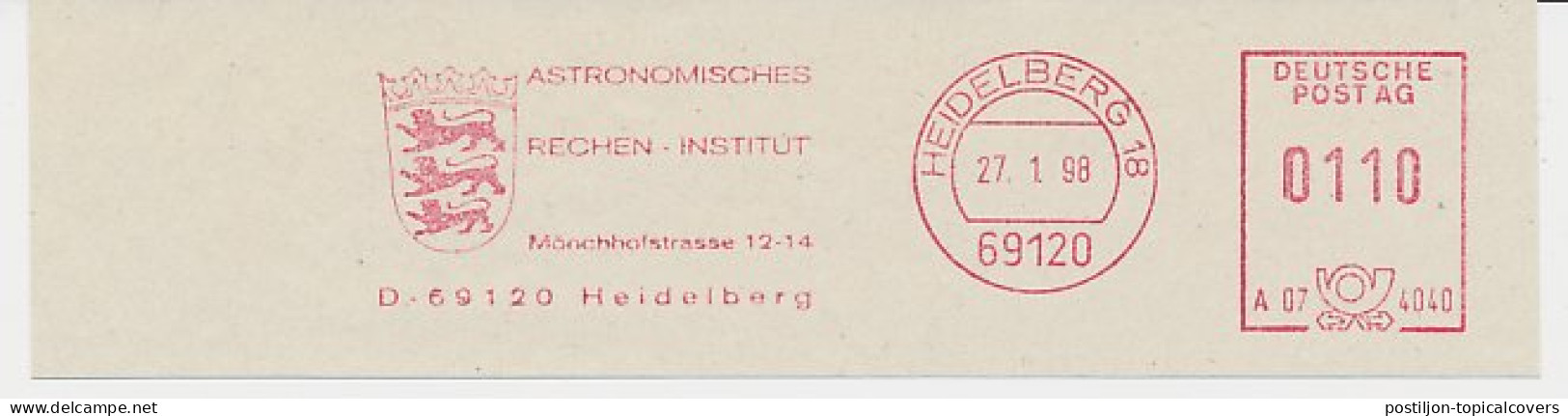 Meter Cut Germany 1998 Astronomical Calculation Institute - Astronomia