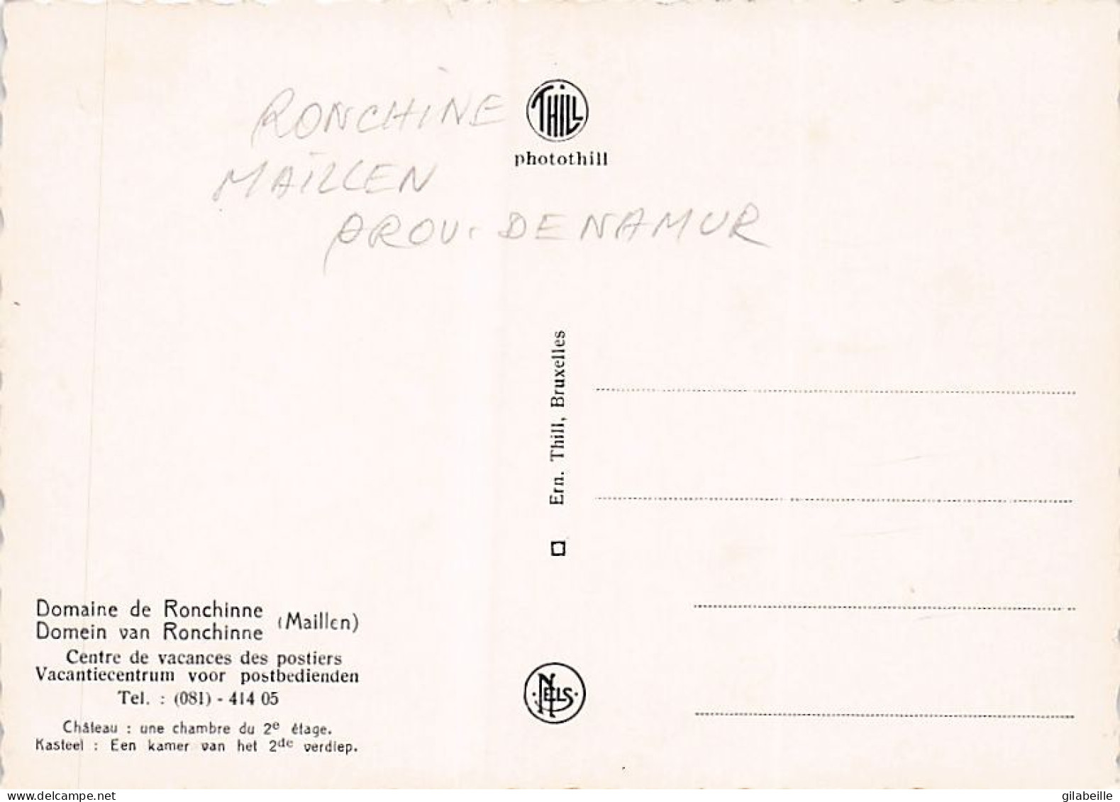 Assesse - Maillen - domaine de RONCHINNE - centre de vacances des postiers - LOT 9 CARTES 