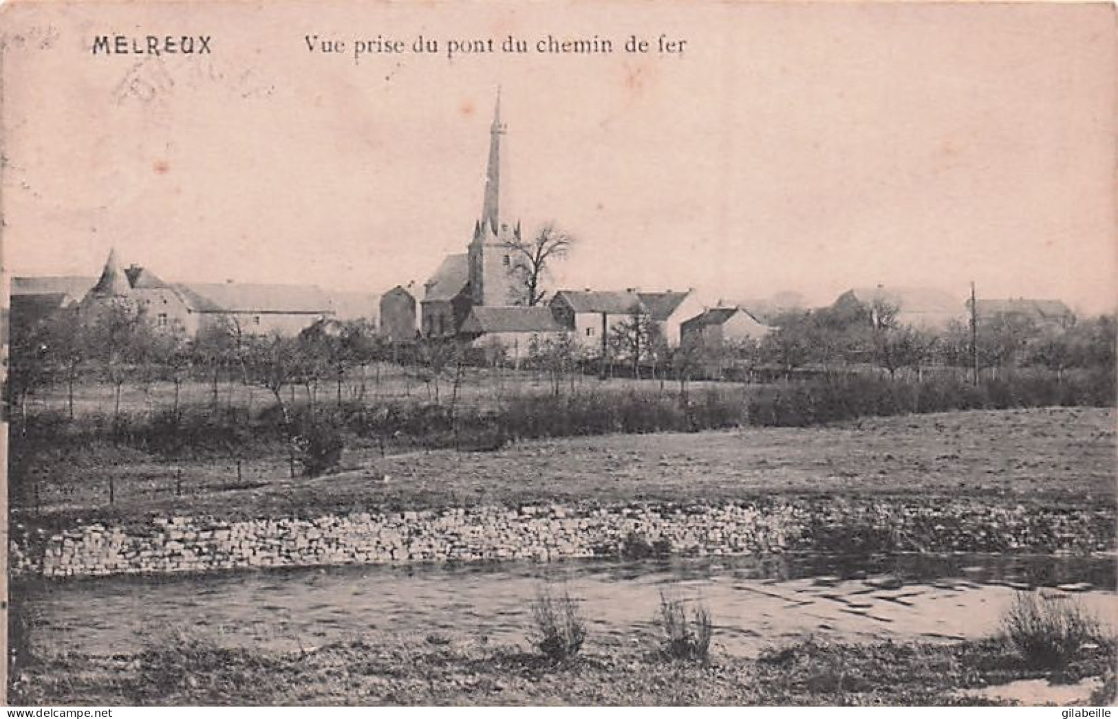 MELREUX - Vue Prise Du Chemin De Fer - 1913 - Hotton