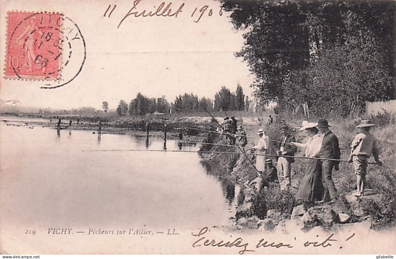 03 - VICHY - Pecheurs Sur L'Allier - 1906 - Other & Unclassified