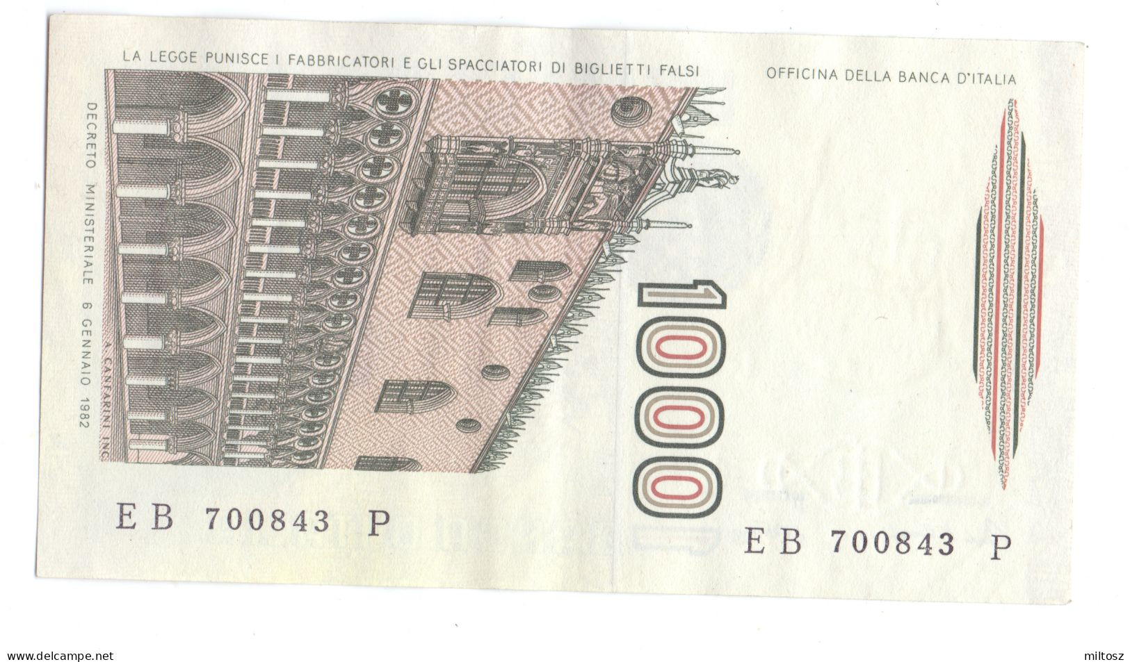 Italy 1.000 Lire 1982 - 1000 Lire