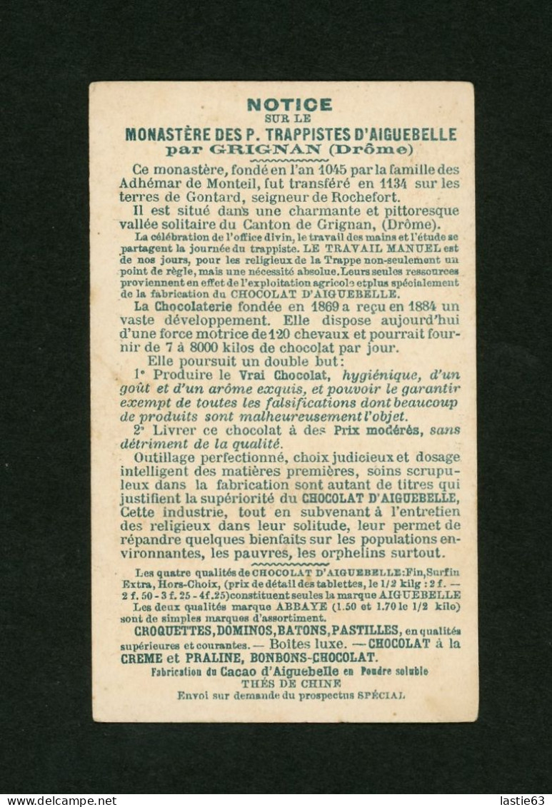 Chromo Aiguebelle. Photographie J. Levy Et Cie    Biarritz  Côte  Des  Basques   10,5 X 6,5 Cm - Aiguebelle