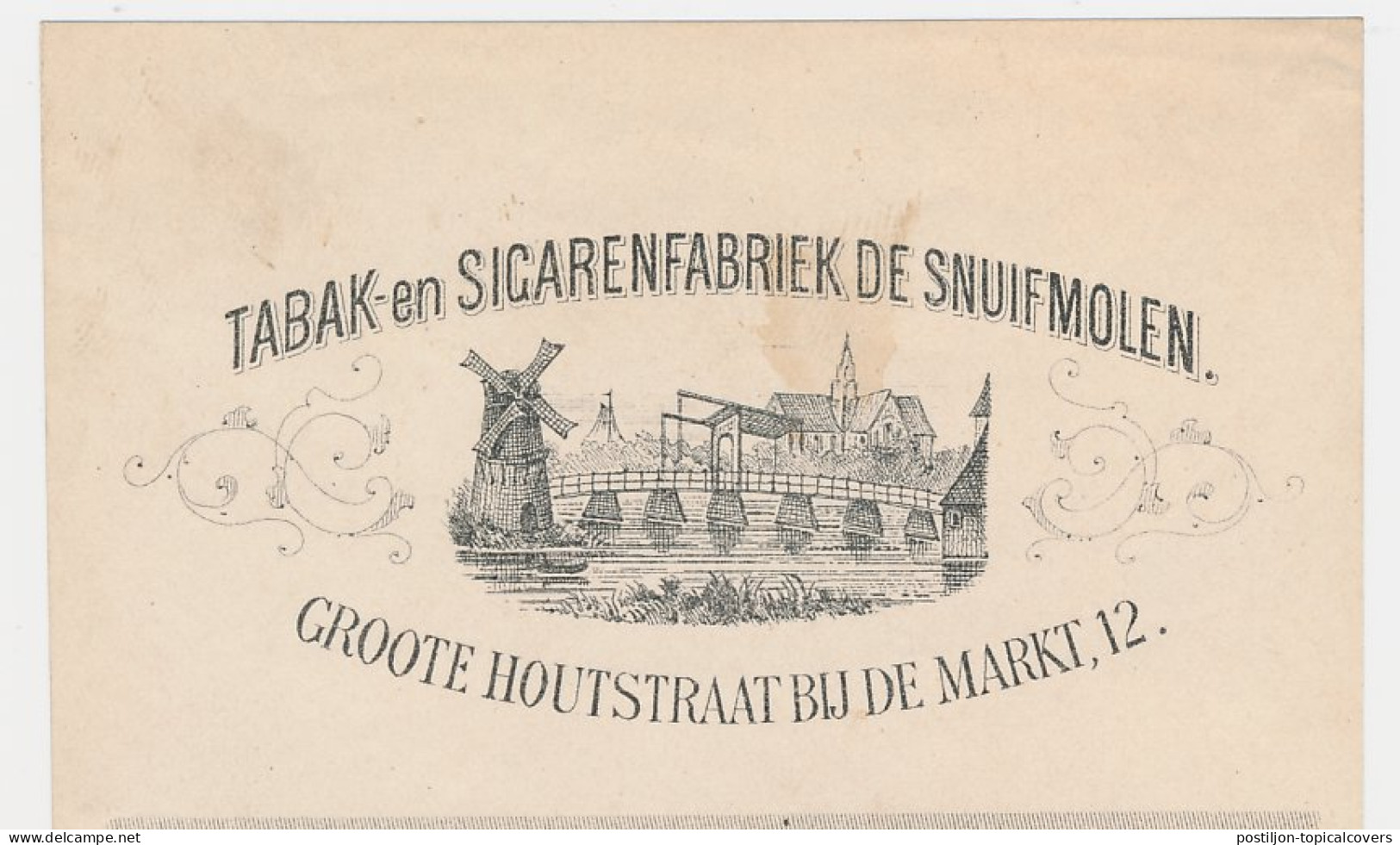 Kwitantie Haarlem 1885 - Tabak En Sigarenfabriek De Snuifmolen - Nederland