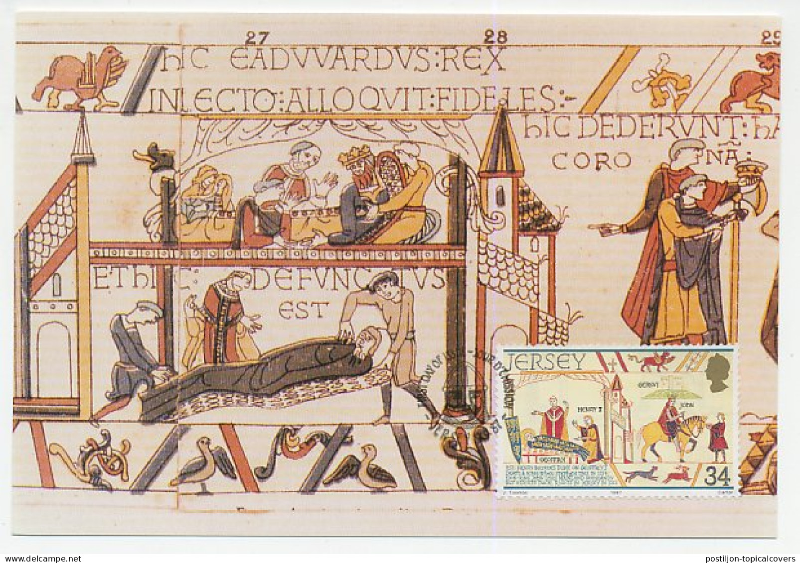 Maximum Card Jersey 1987 Bayeux Tapestry  - Andere & Zonder Classificatie