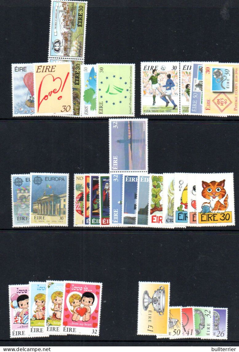 IRELAND - SELECTIONS MINT NEVER HINGED, SGCAT £44.85 - Unused Stamps