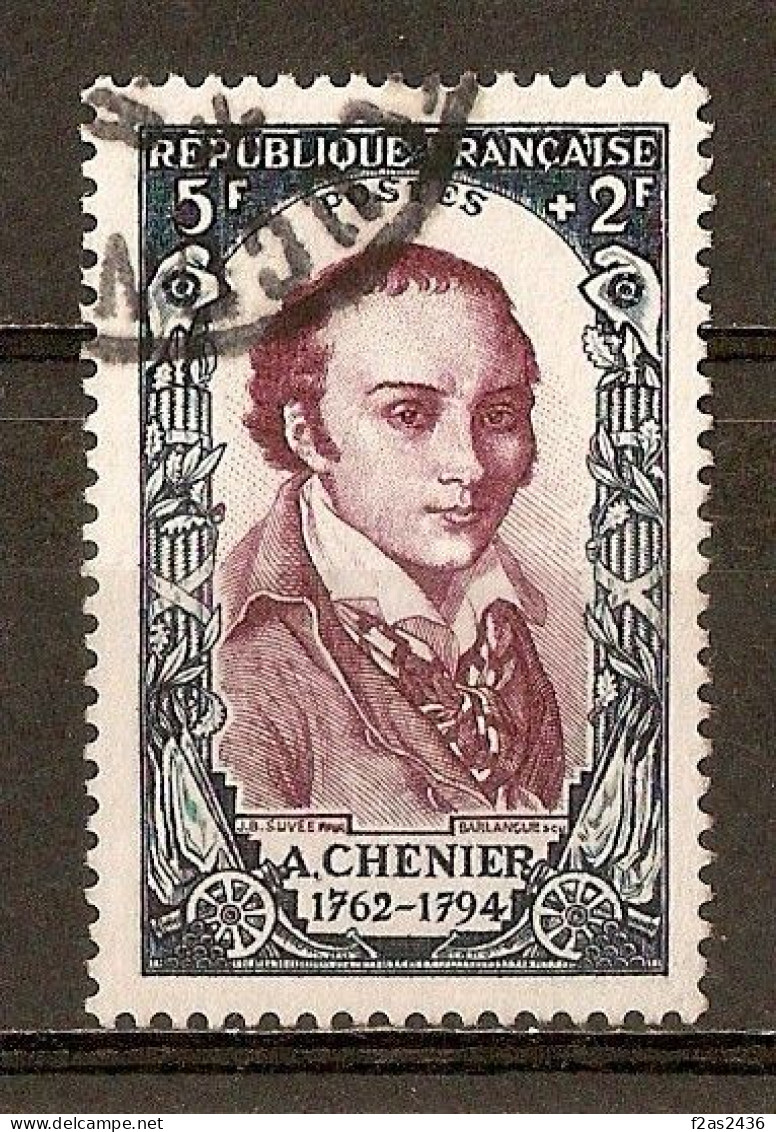 1950 - André-Marie De Chénier (1762-94 ) Célébrités Du XVIIIe Siècle - Révolution - N°867 (cote 13€) - Gebraucht