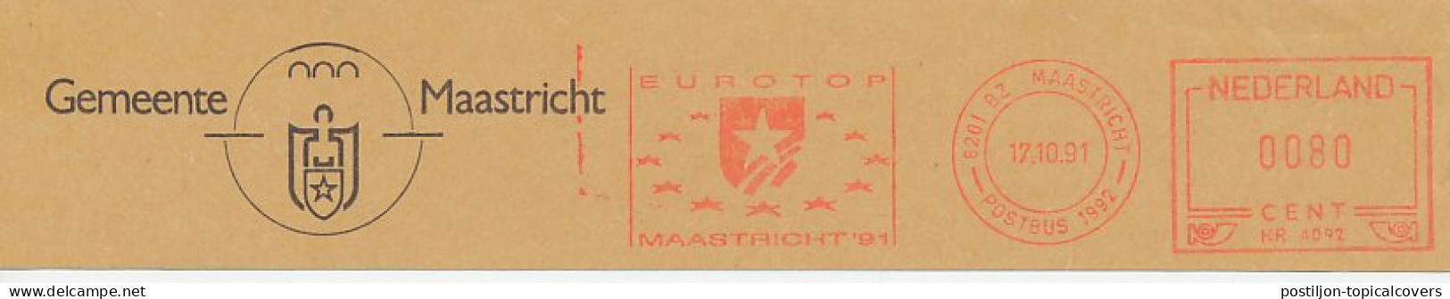 Meter Top Cut Netherlands 1991 Eurotop Maastricht 1991 - EU-Organe