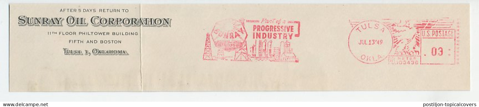 Meter Top Cut USA 1949 Oil - Sunray - Wells - Progressive Industry - Altri & Non Classificati