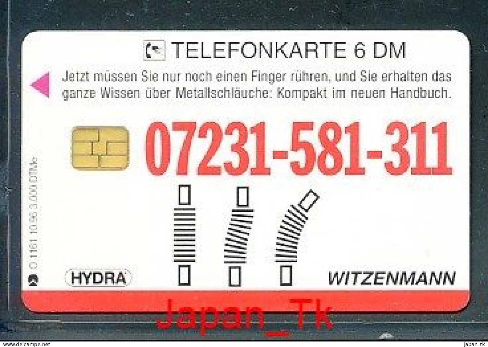 GERMANY O 1161 96 Witzemann - Aufl 3000 - Siehe Scan - O-Series: Kundenserie Vom Sammlerservice Ausgeschlossen