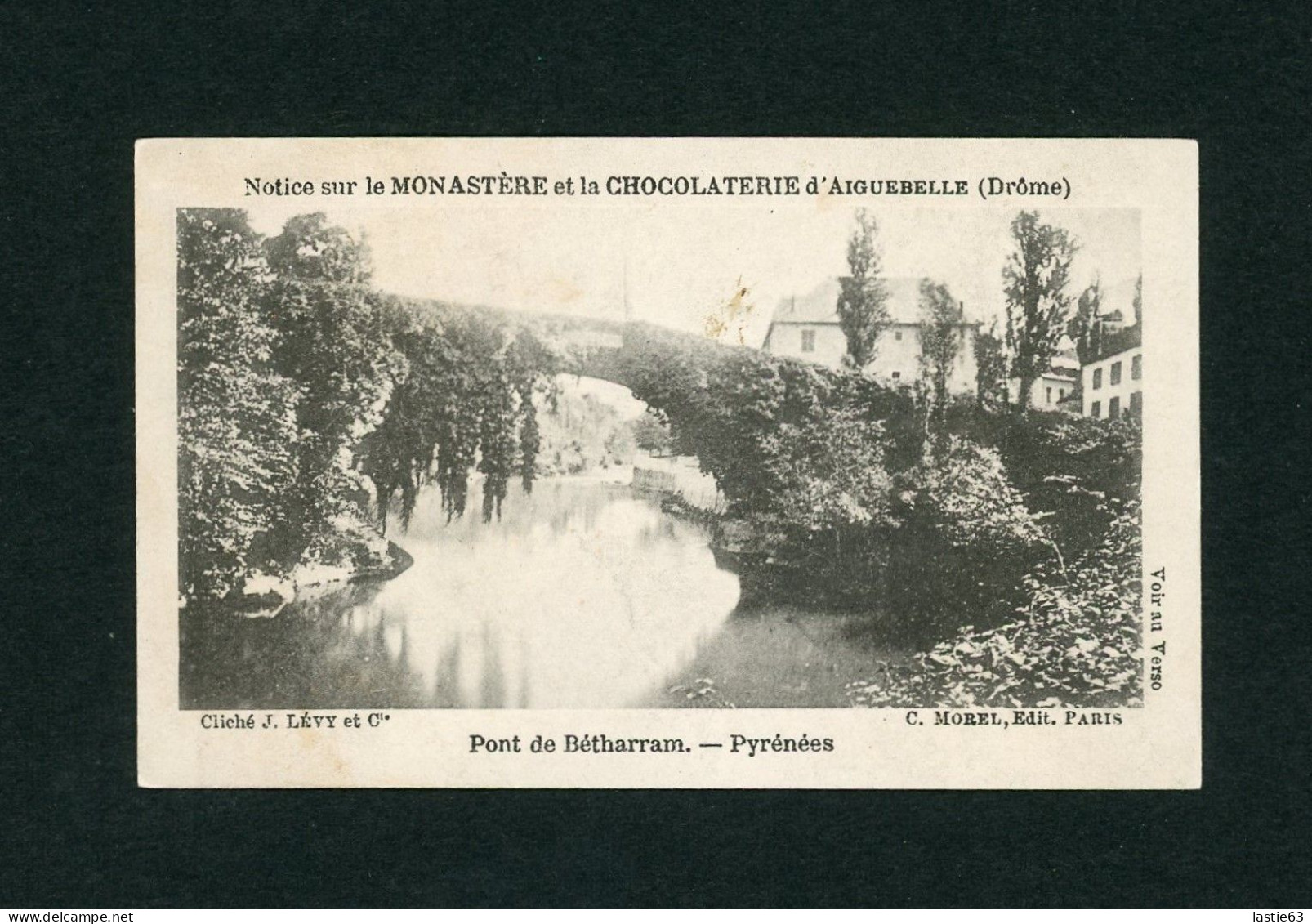 Chromo Aiguebelle. Photographie J. Levy Et Cie   Pont  De  Bétharram    Pyrénées   10,5 X 6,5 Cm - Aiguebelle