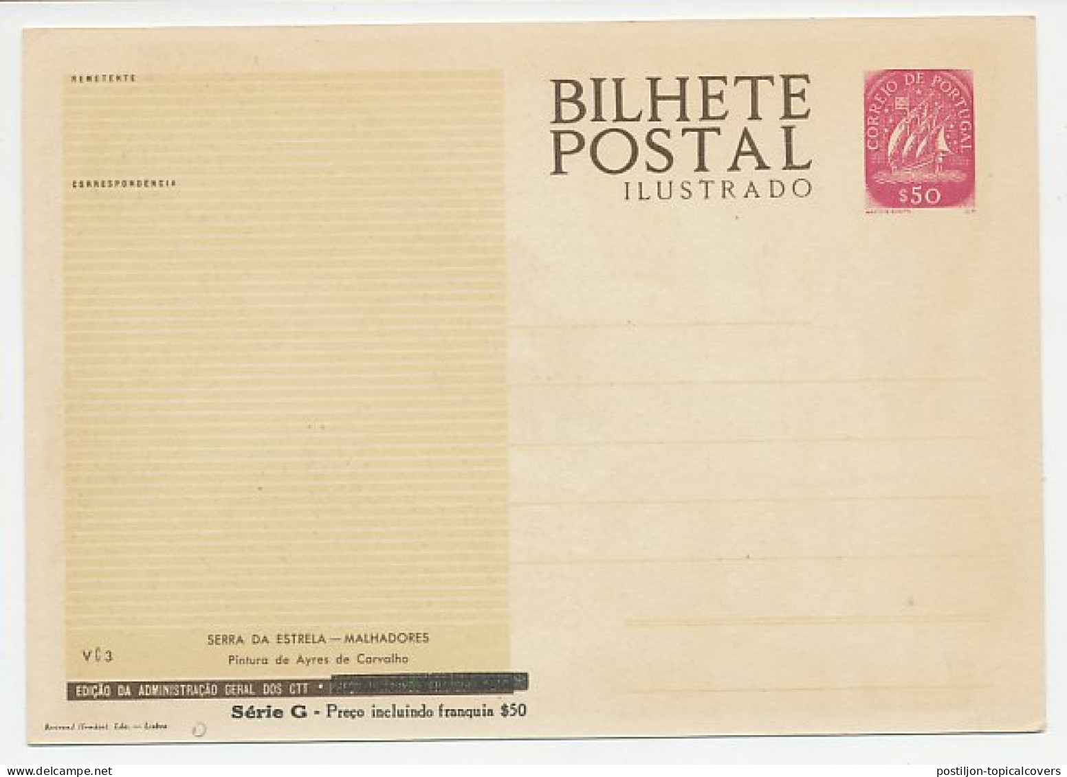 Postal Stationery Portugal 1953 Agricultural Labor - Agriculture