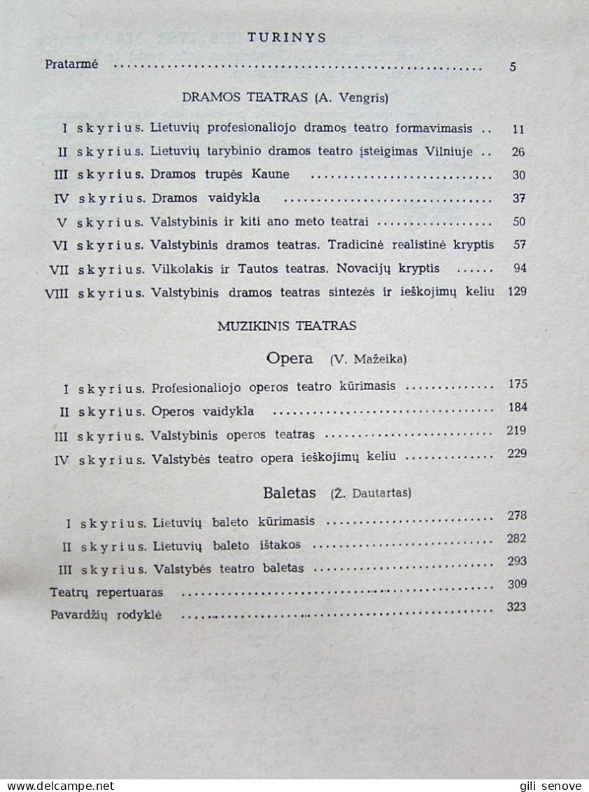 Lithuanian Book / Lietuvių Teatras 1918-1928 1981 - Cultural