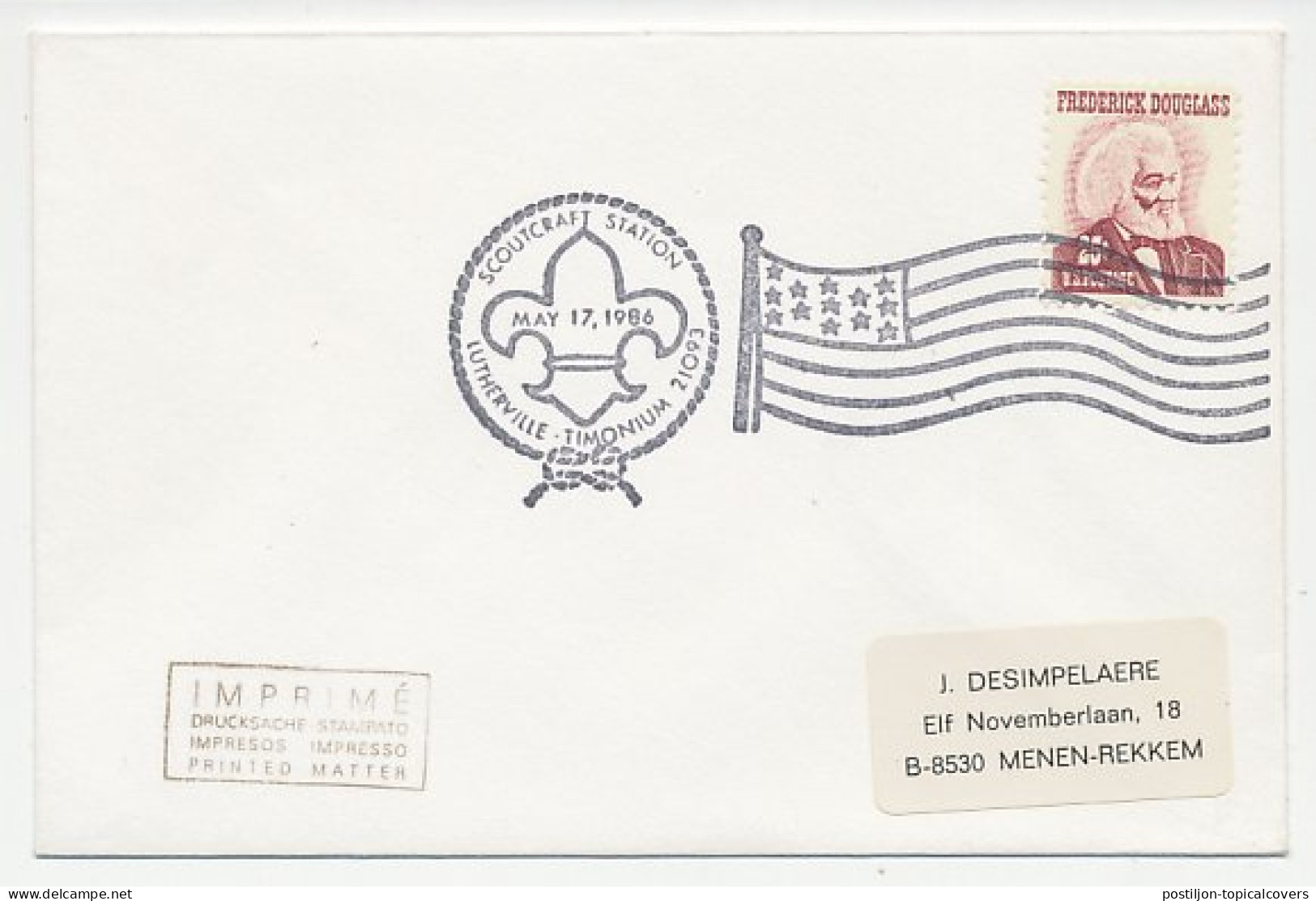 Cover / Postmark USA 1986 Scouting - Autres & Non Classés