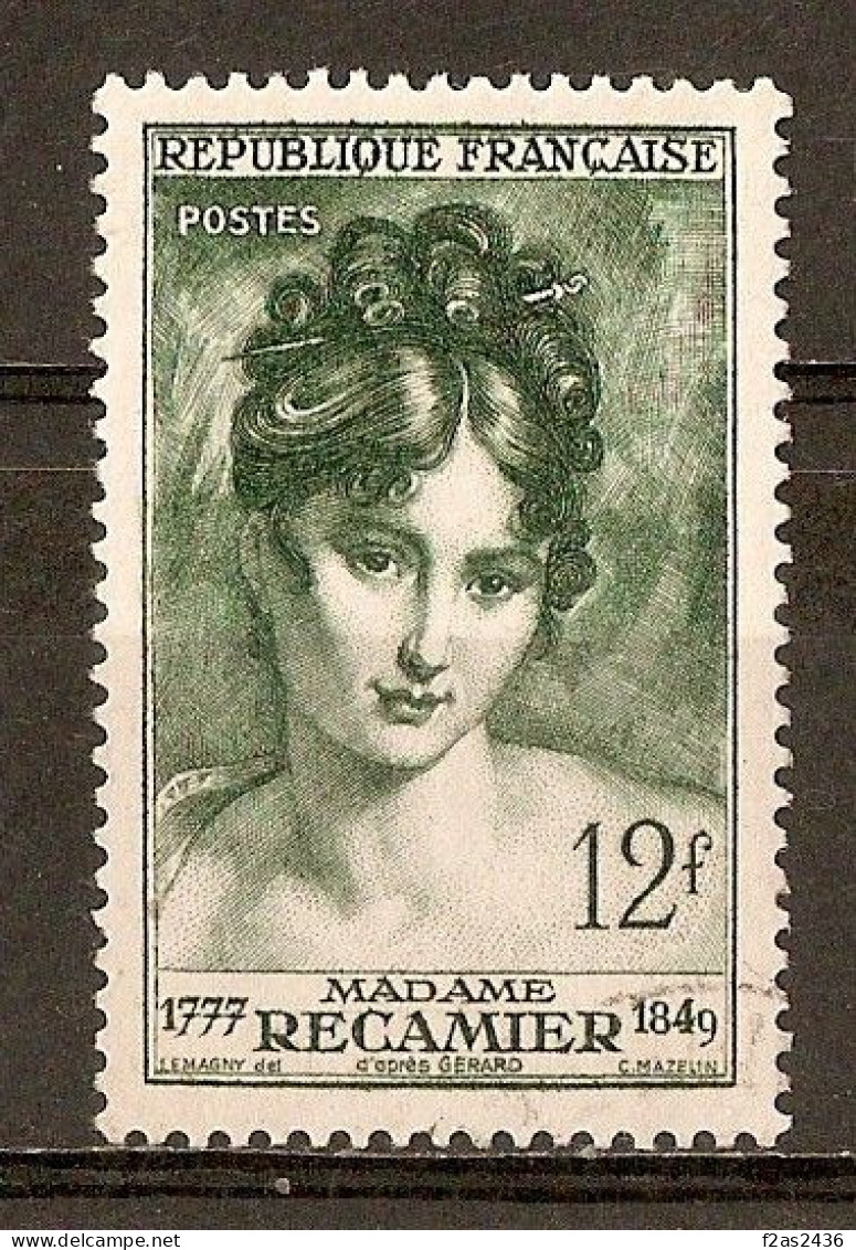 1950 - Madame Récamier (1777-1849) - N°875 - Oblitérés