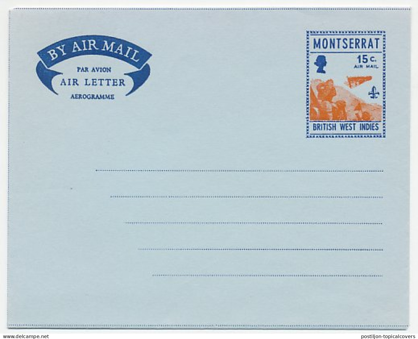 Air Letter Montserrat Scouting - Space Capsule - Other & Unclassified