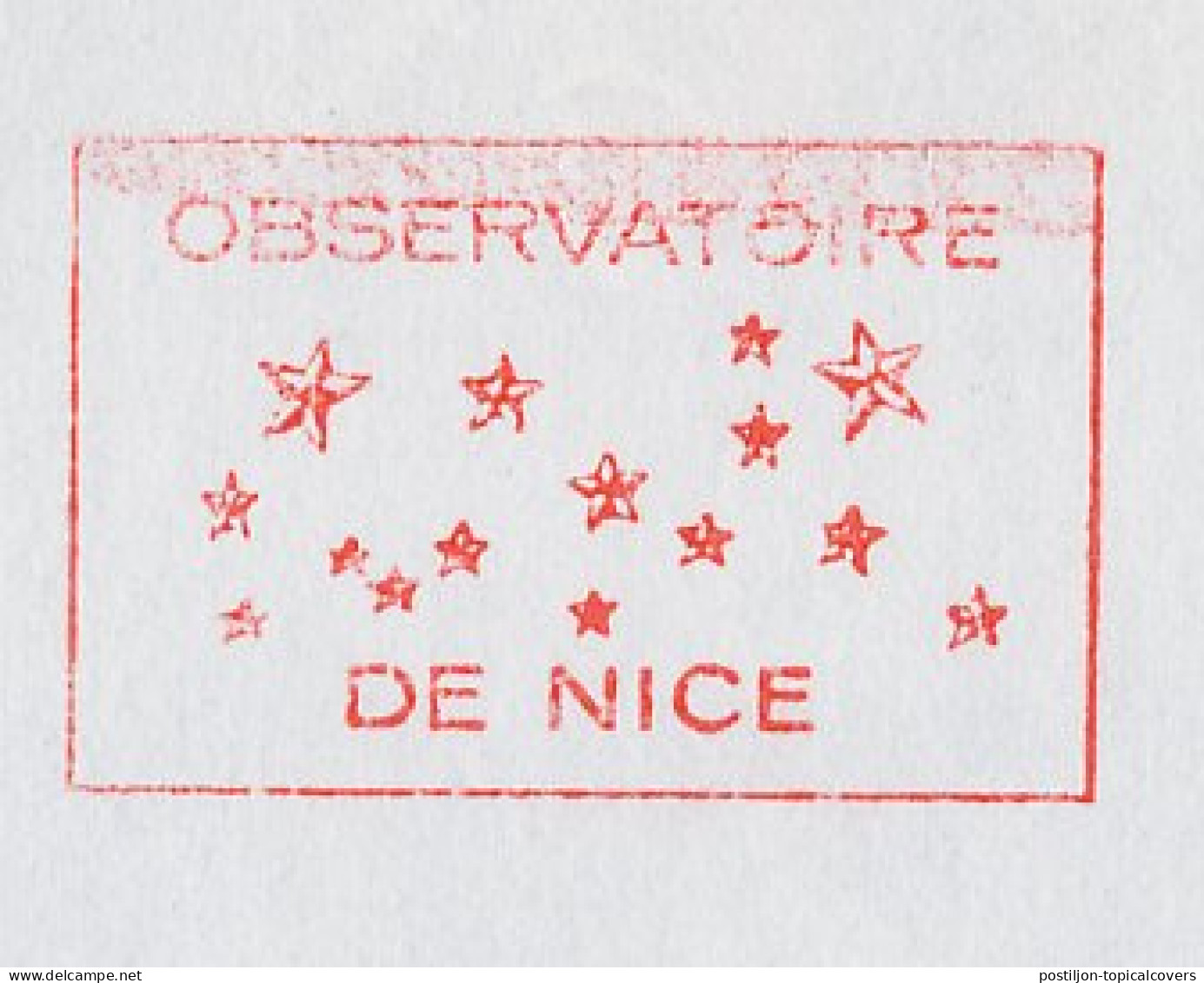 Meter Cover France 1987 Observatory Nice - Sterrenkunde