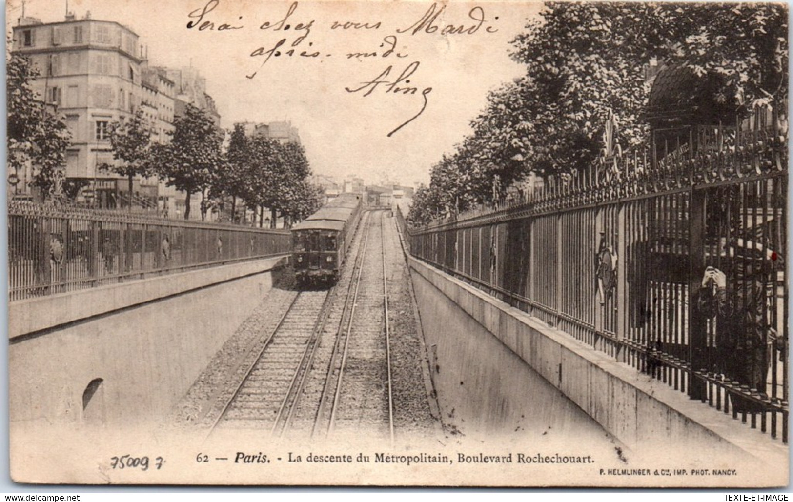 75009 PARIS - La Descente Du Metro Bld Rochechouart  - Paris (09)
