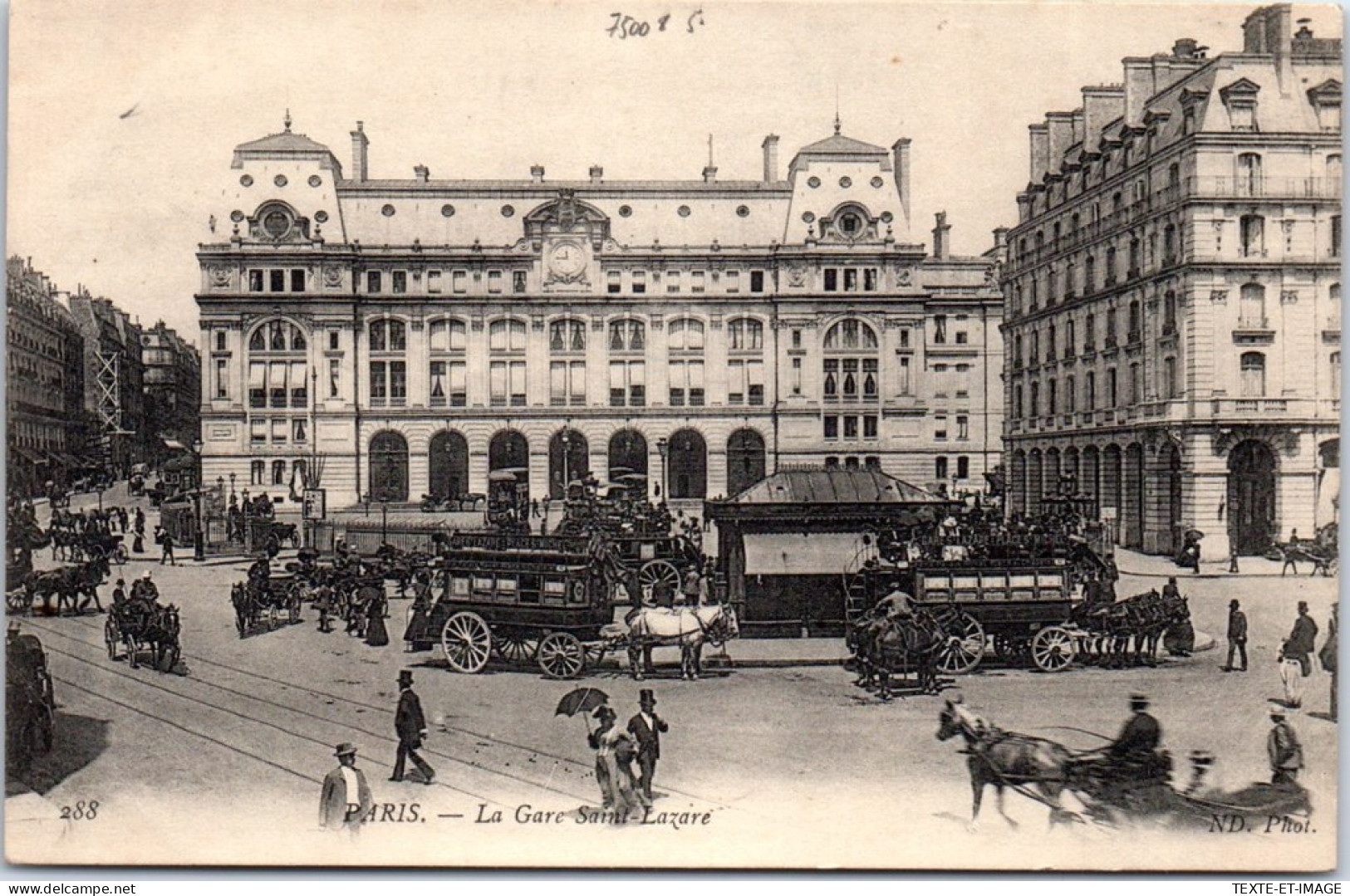 75008 PARIS - Vue De La Gare Saint Lazare. - Paris (08)