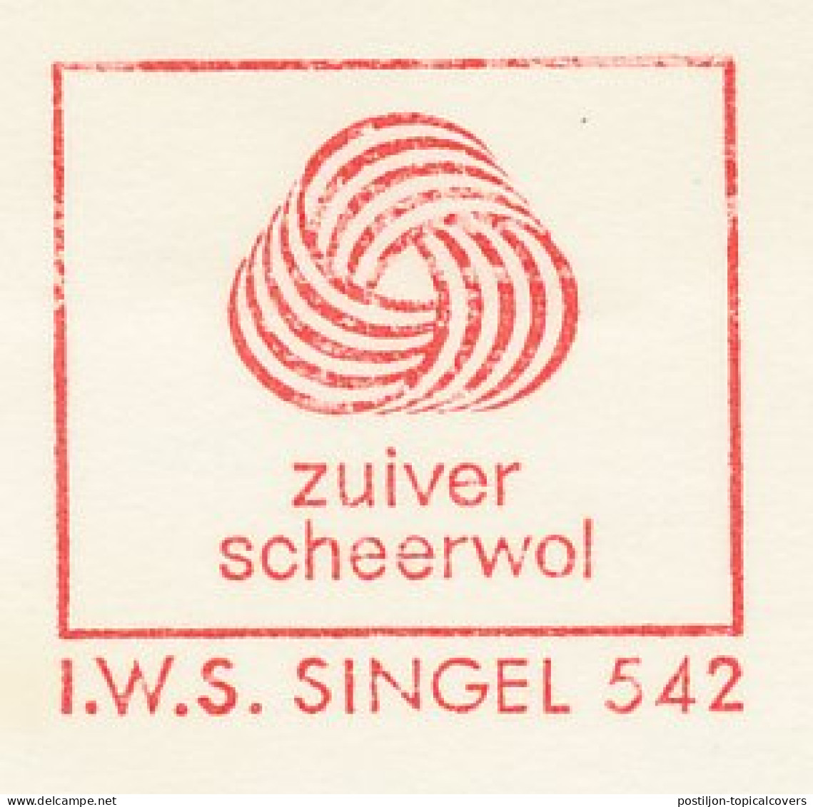 Meter Cover Netherlands 1964 Pure Virgin Wool  - Textil