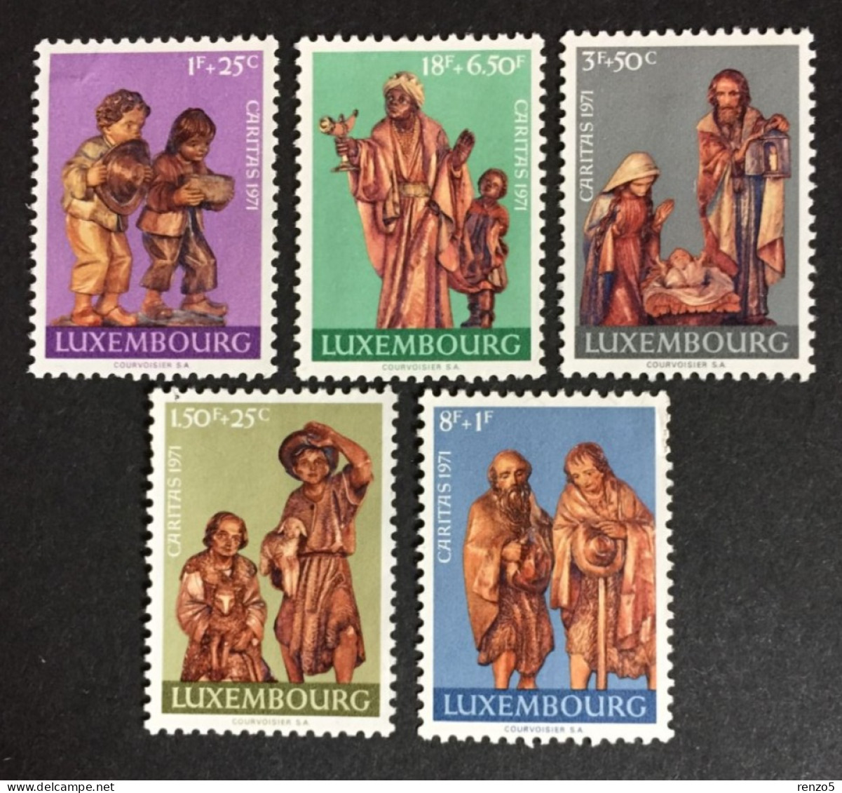 1971 Luxembourg - National Welfare Fund " The Nativity " - Unused ( No Gum ) - Ungebraucht