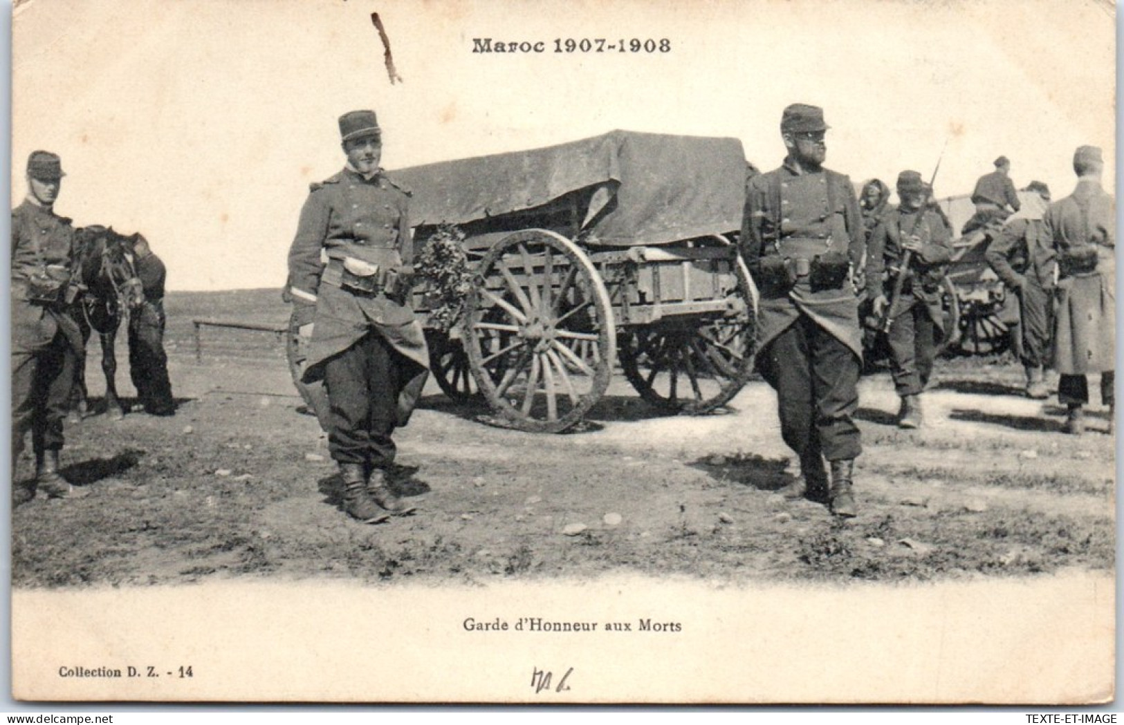 MAROC - Campagne 1907-1908, Garde D'honneur Aux Morts  - Autres & Non Classés