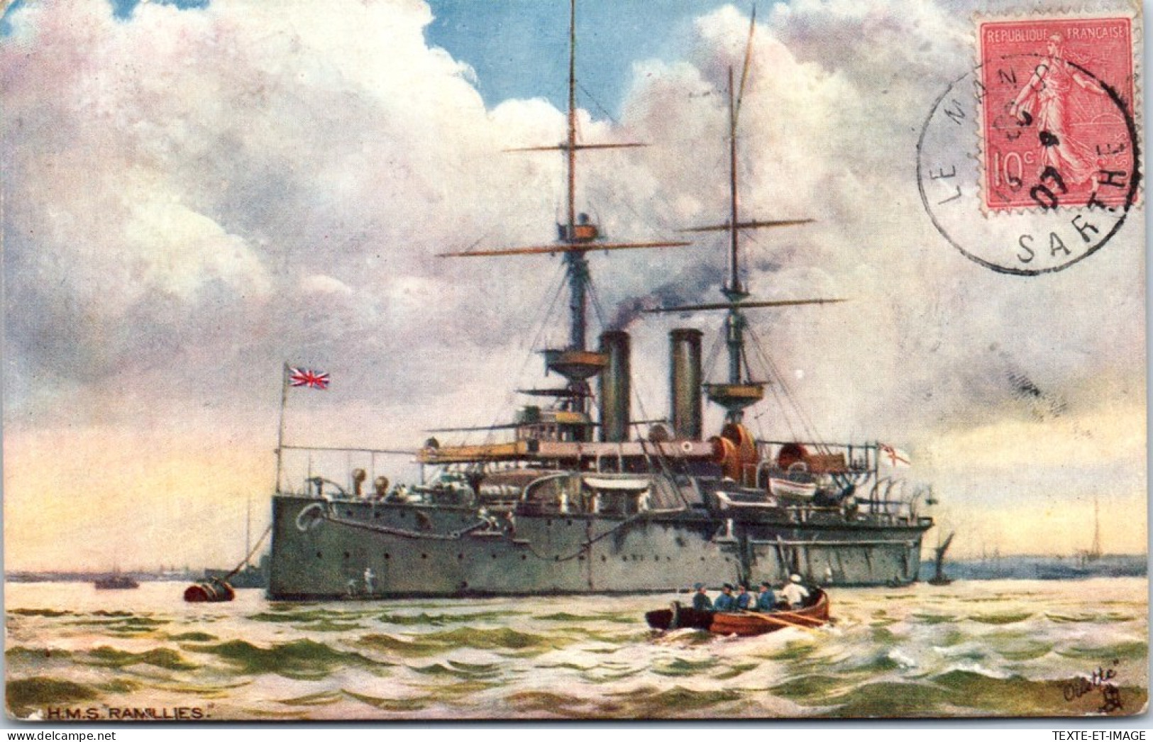 BATEAUX DE GUERRE - Le HMS Ramillies. - Warships