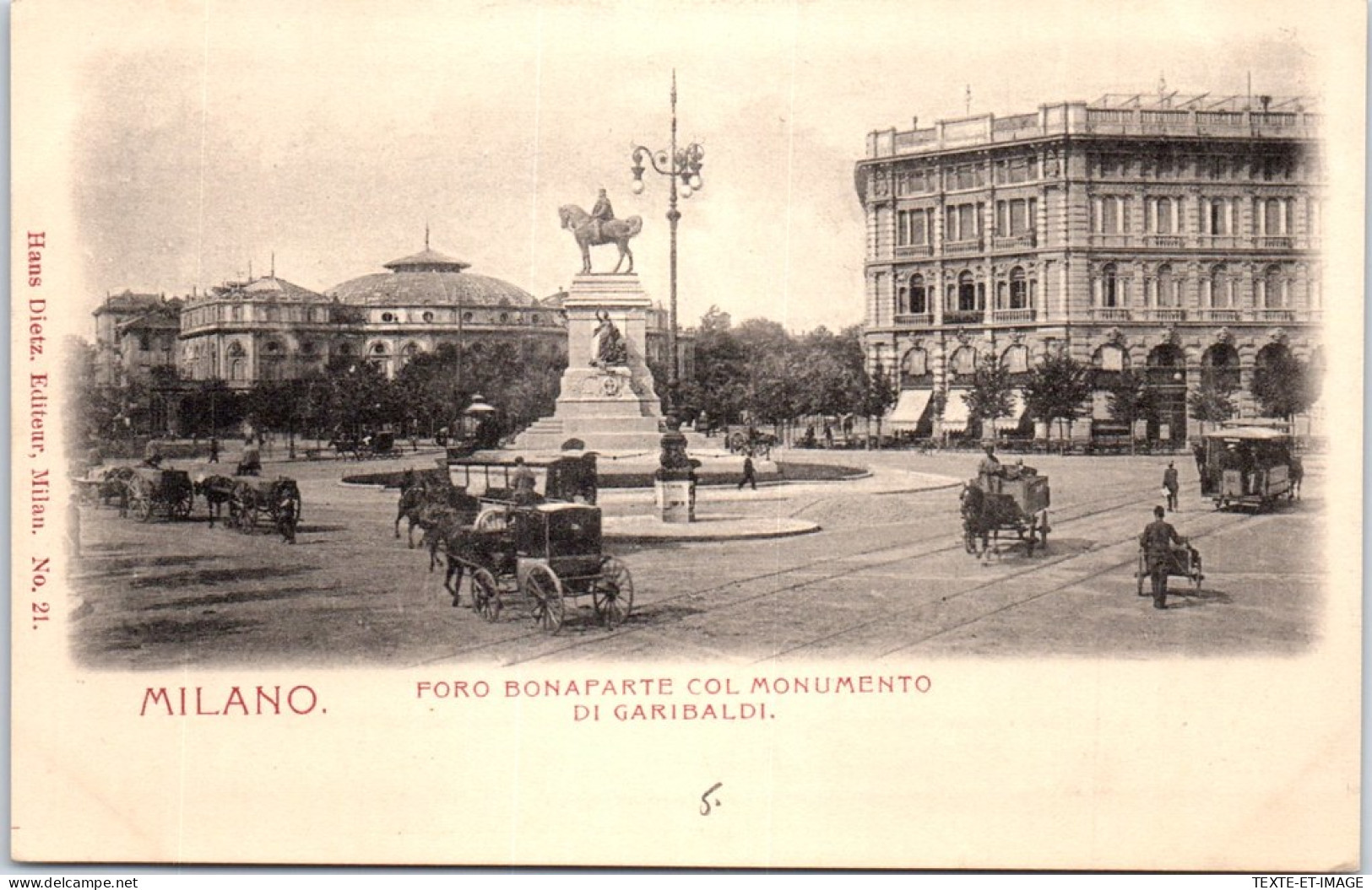 ITALIE - LOMBARDIE - MILANO - Monumento Garibaldi  - Other & Unclassified