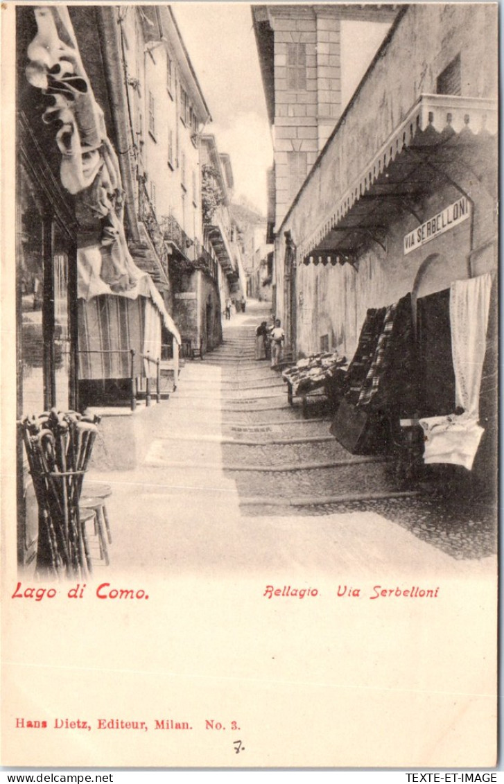 ITALIE - LOMBARDIE - Lago Di Como, Rellagio Via Serbelloni  - Autres & Non Classés