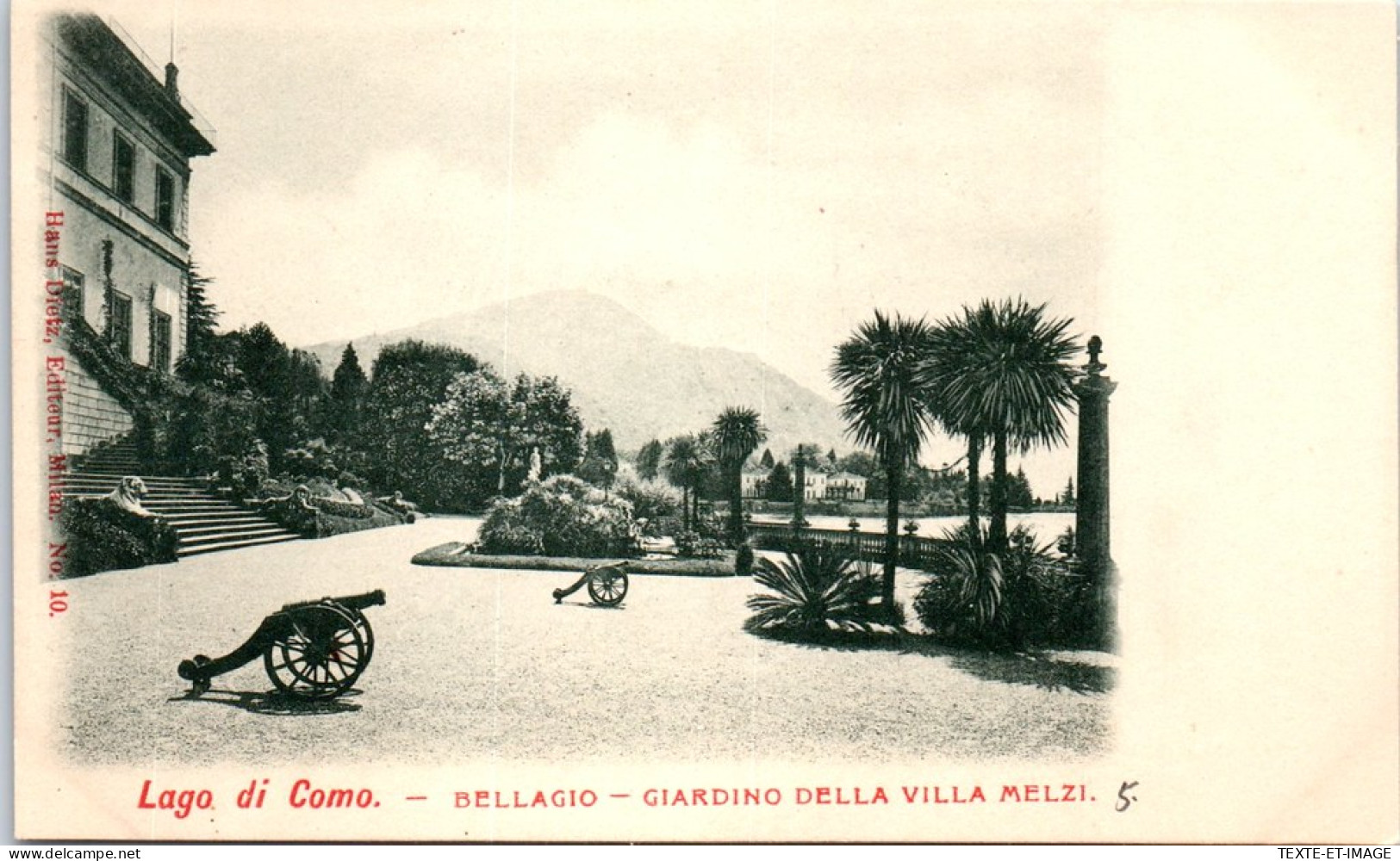 ITALIE - LOMBARDIE - Lago Di Como, Bellagio, Giardino Melzi  - Otros & Sin Clasificación