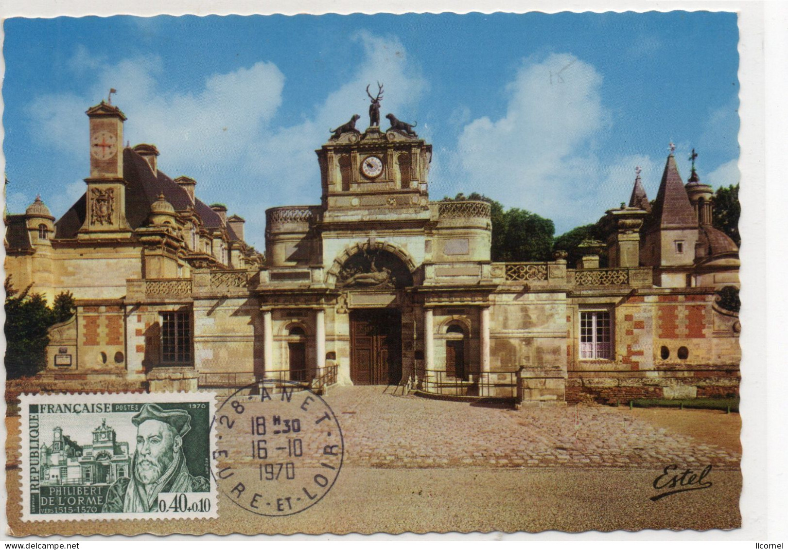 Carte  Maxi  1970 Chateau D Anet - 1970-1979