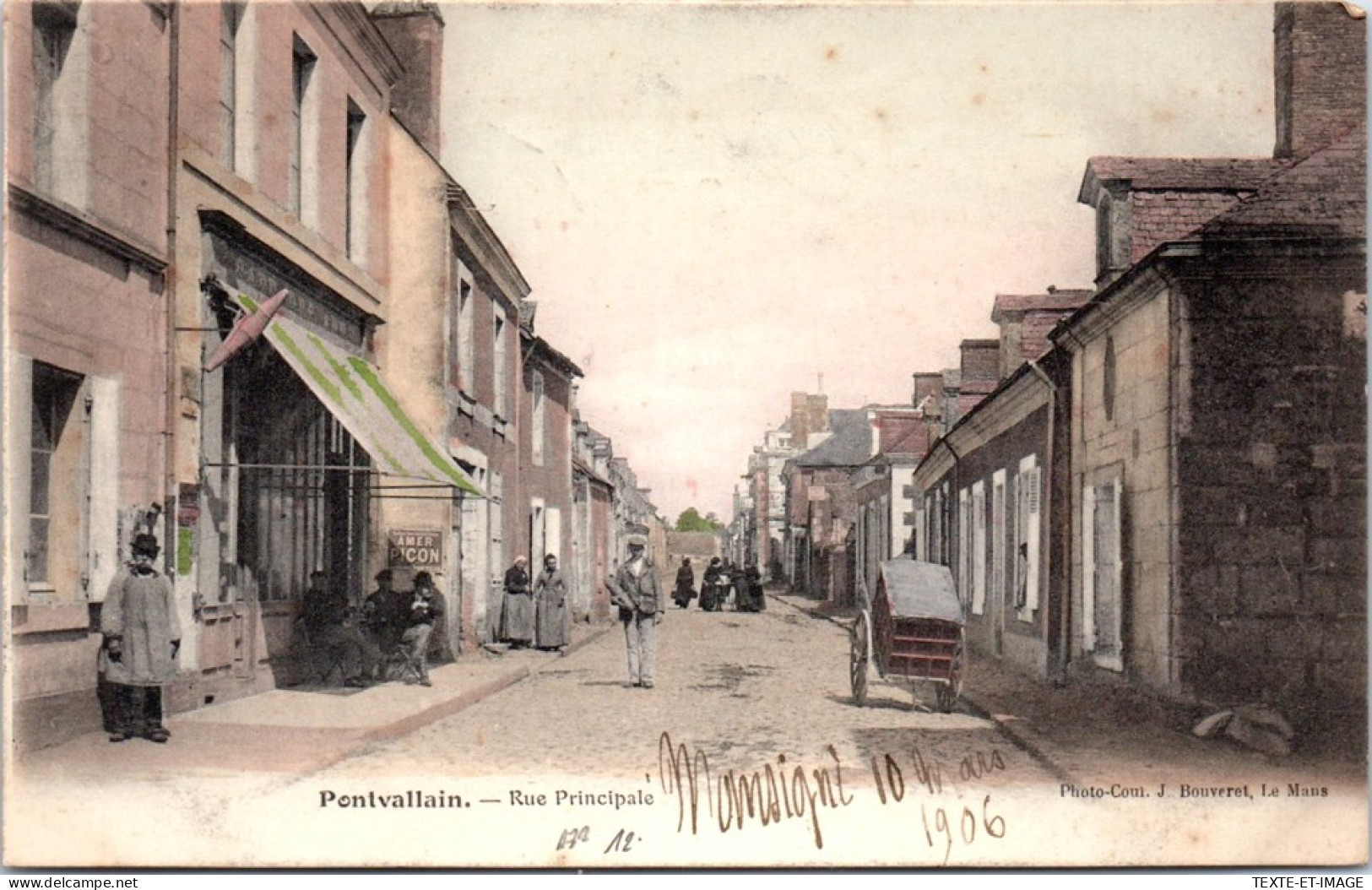72 PONTVALLAIN - Vue De La Rue Principale. - Pontvallain