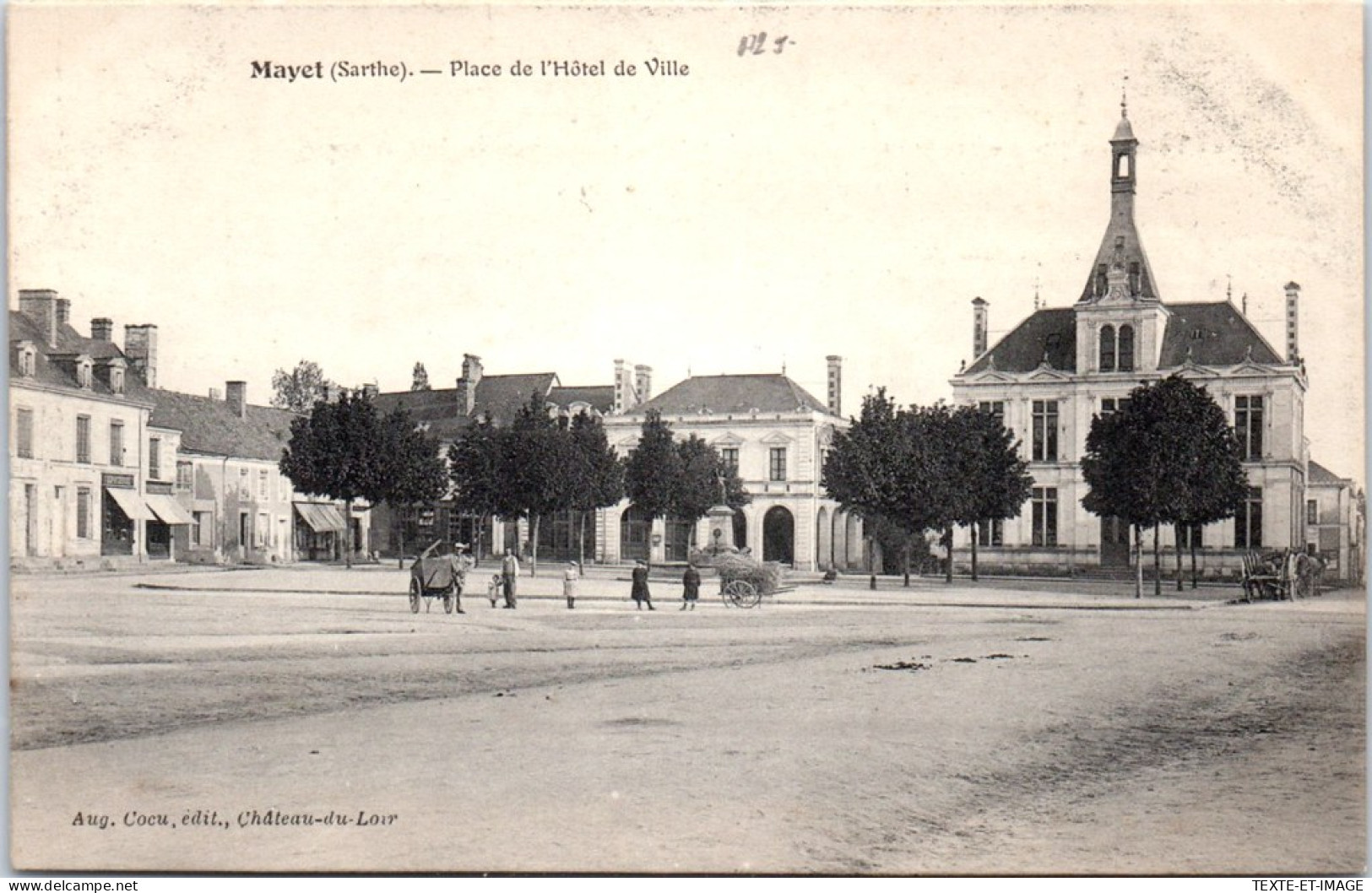 72 MAYET - La Place De L'hotel De Ville  - Mayet