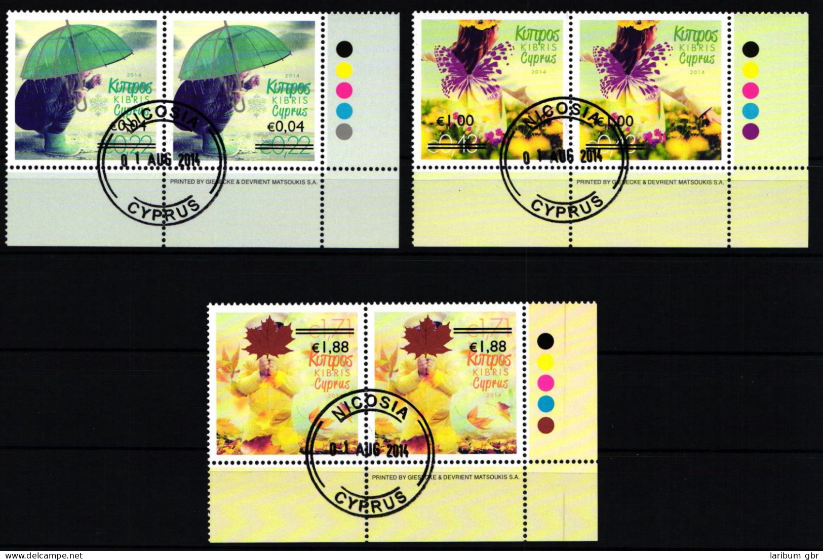 Zypern 1284-1286 Postfrisch Als Waag. Paare #JU886 - Used Stamps