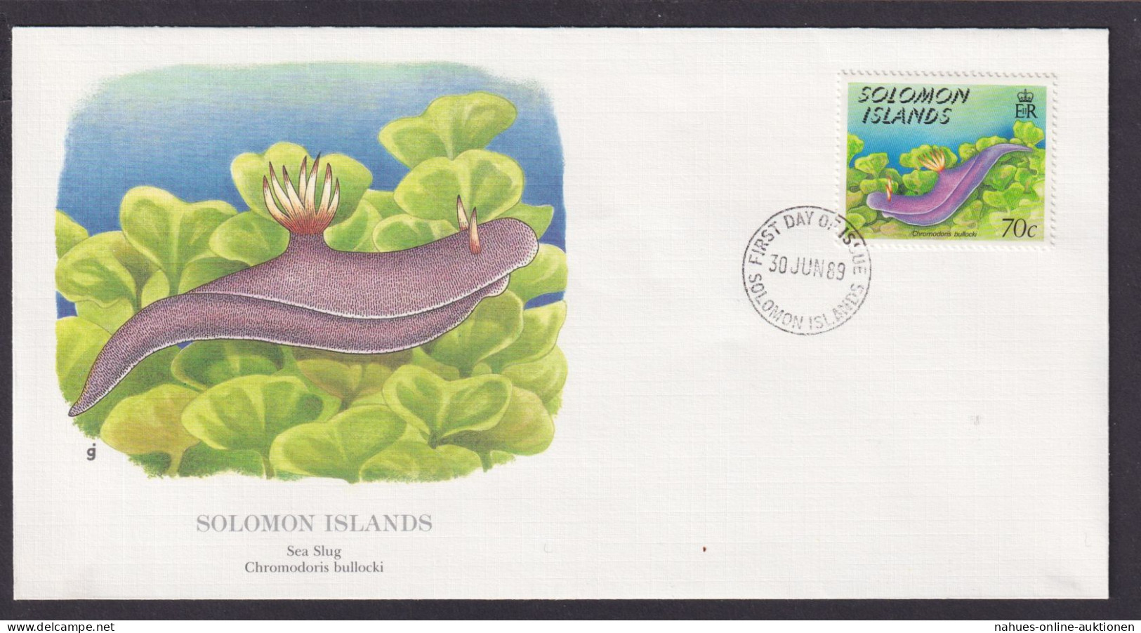Salomon Inseln Südpazific Fauna Landschnecke Schöner Künstler Brief - Islas Salomón (1978-...)