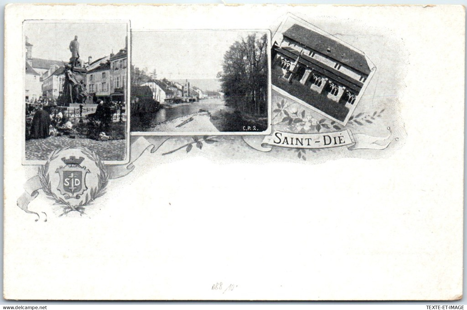 88 SAINT DIE - Carte Souvenir Type Gruss  - Saint Die