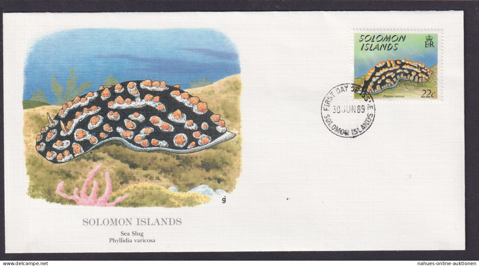 Salomon Inseln Südpazific Fauna Landschnecke Schöner Künstler Brief - Solomon Islands (1978-...)