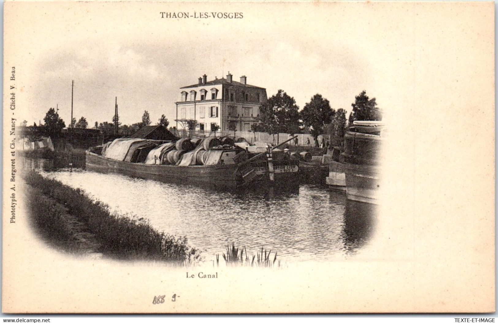 88 THAON LES VOSGES - Le Canal (peniche) - Thaon Les Vosges